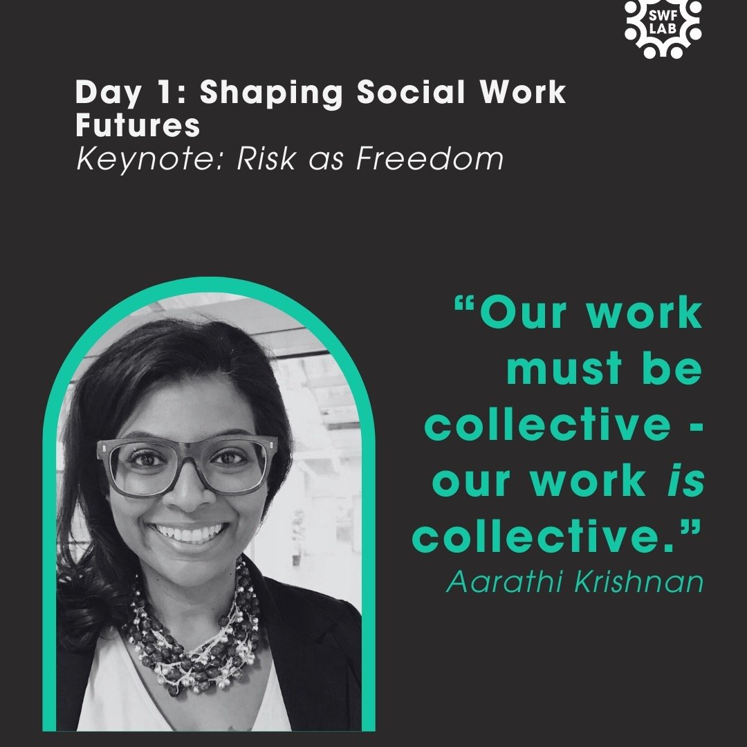 Listening to our keynote speaker @akrishnan23 during #SWFuturesForum2024 &quot;Our work must be collective-our work is collective.&quot; #SWFutures #AnticipatorySW
