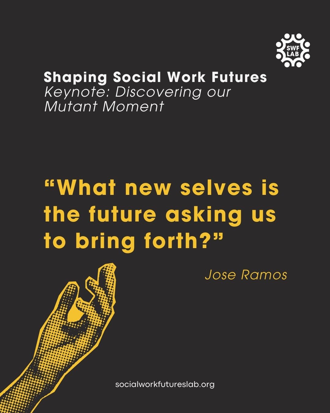 We are heading into the week thinking deeply about this quote from Jose Ramos @ actionforesight.net 
#SWFutures #anticipatorySW #thefutureiscoming #mutantmoment