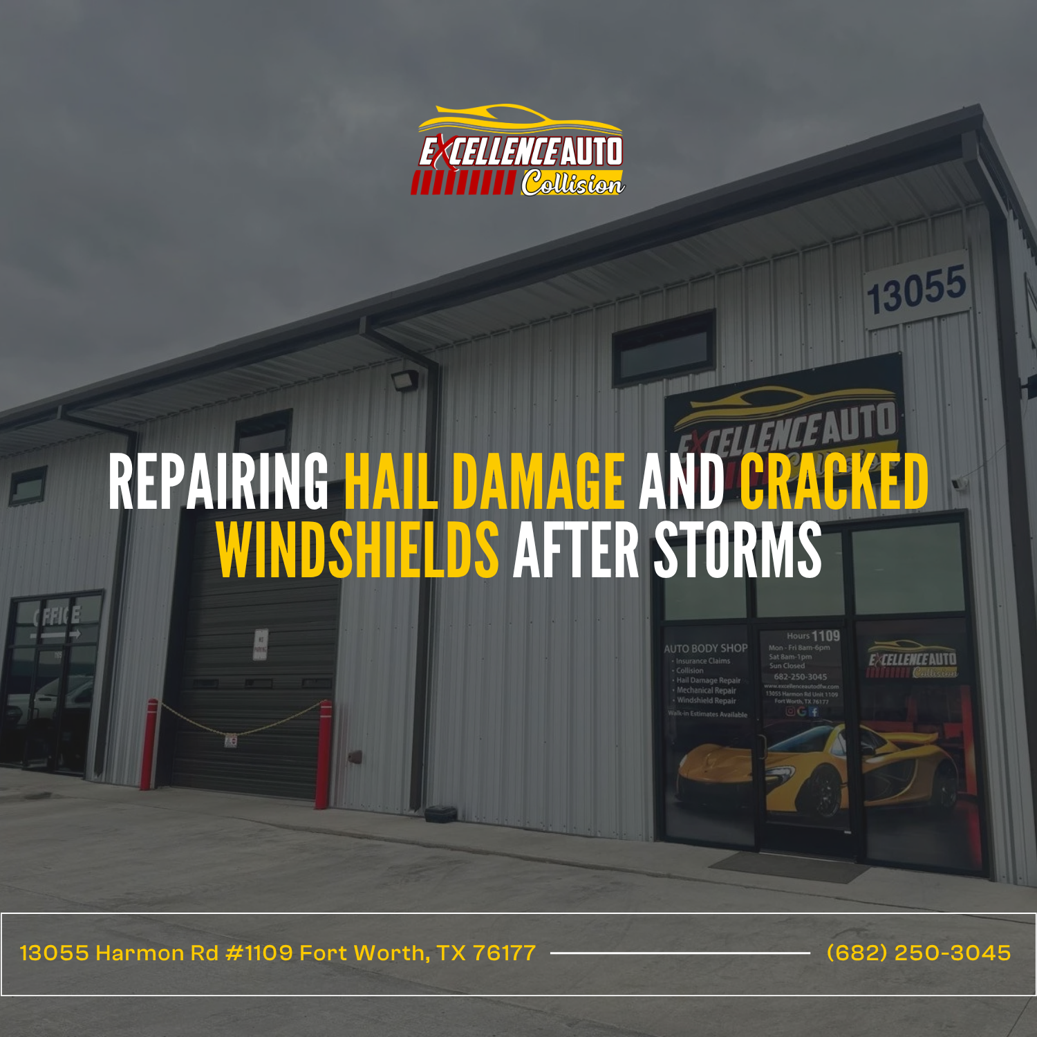 Repairing Hail Damage and Cracked Windshields After Storms