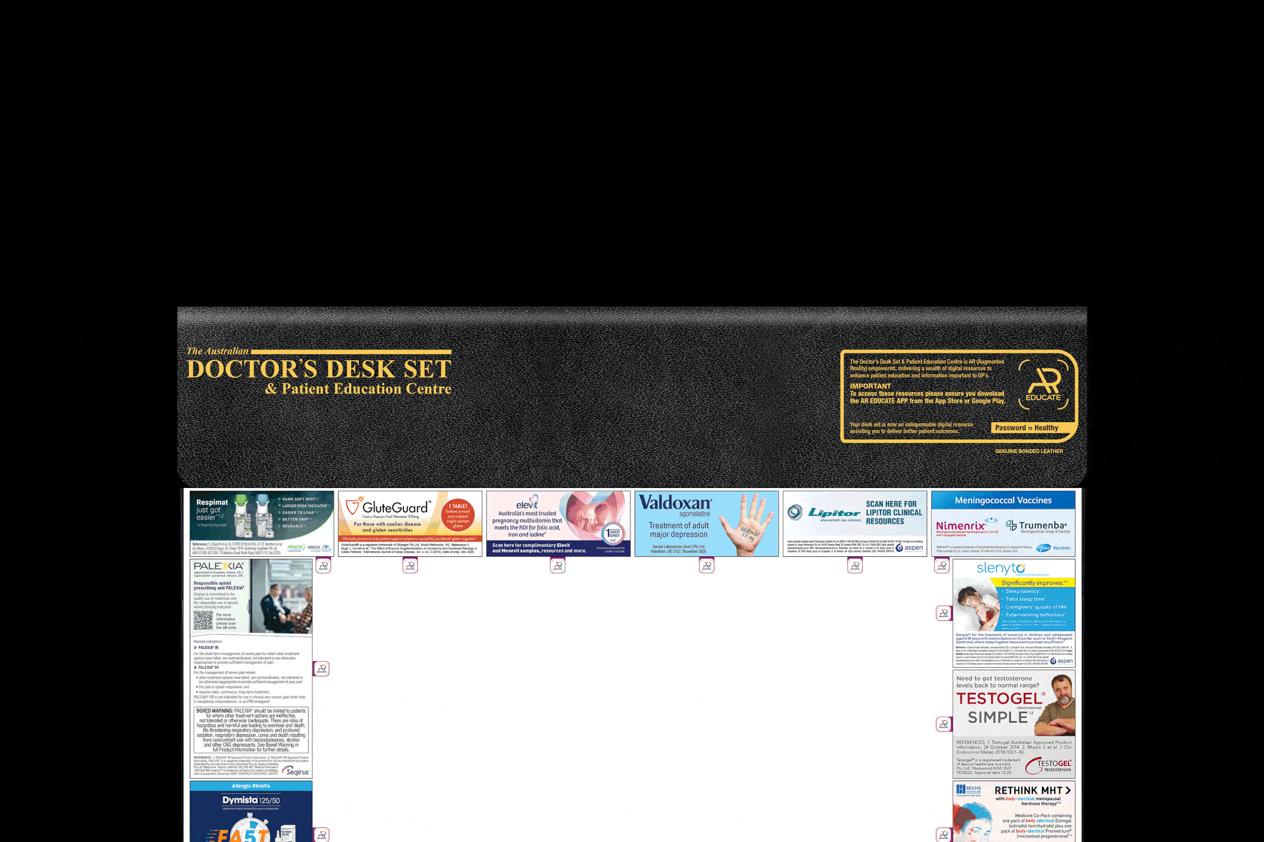 Deskset opening up