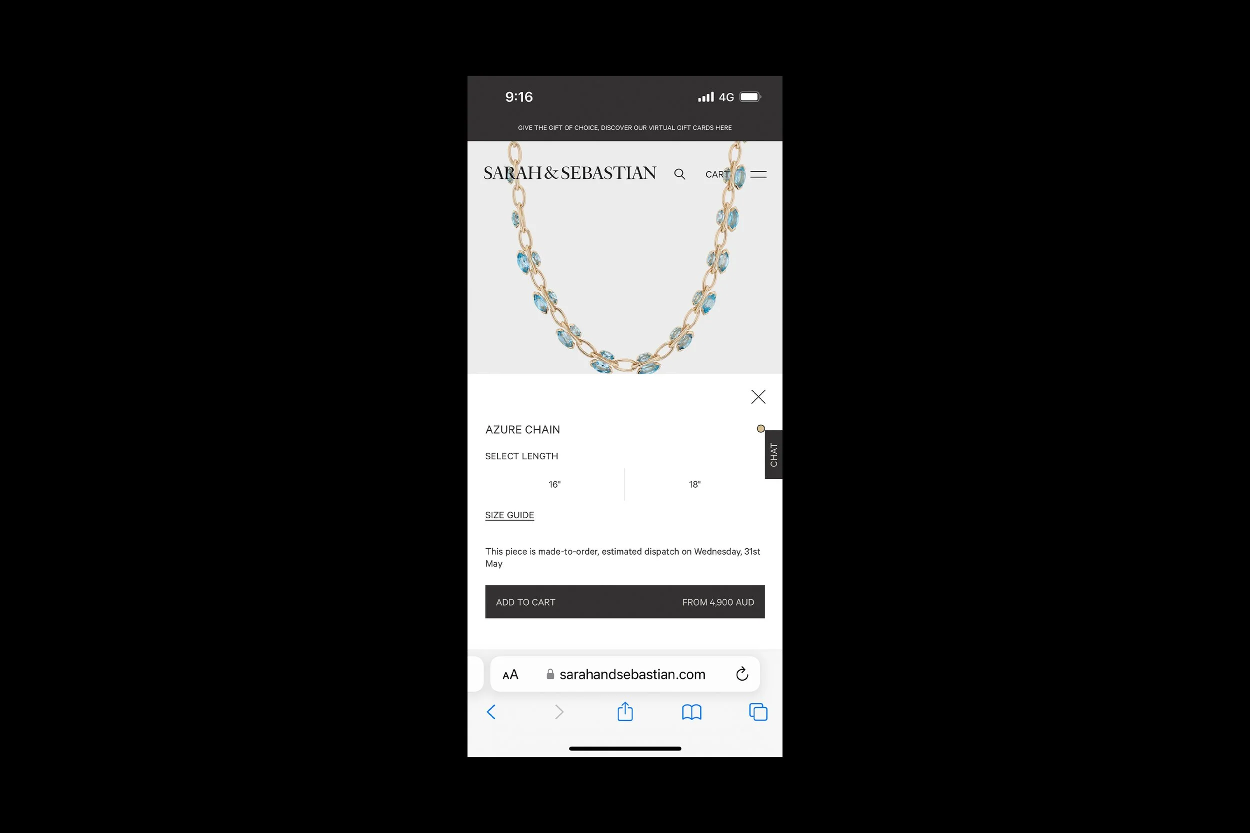 Single PDP Page - Mobile