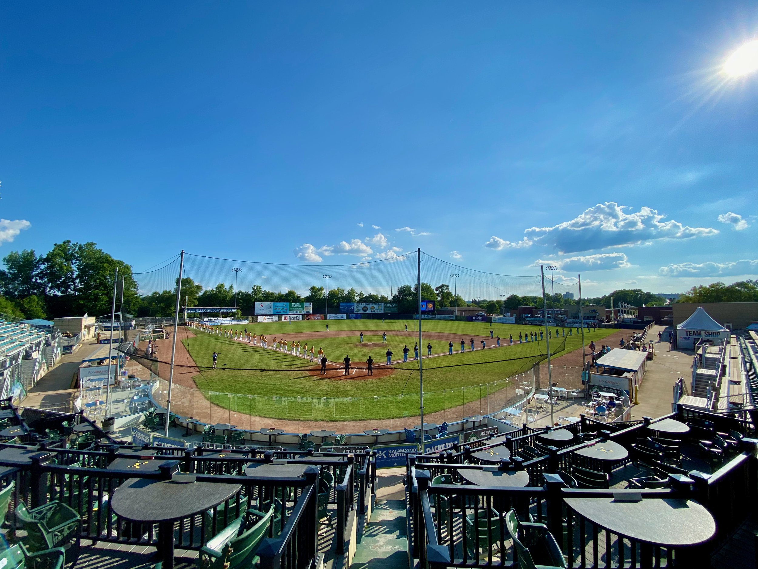 Opening Day at the Kalamazoo Growlers, July 1, 2020.