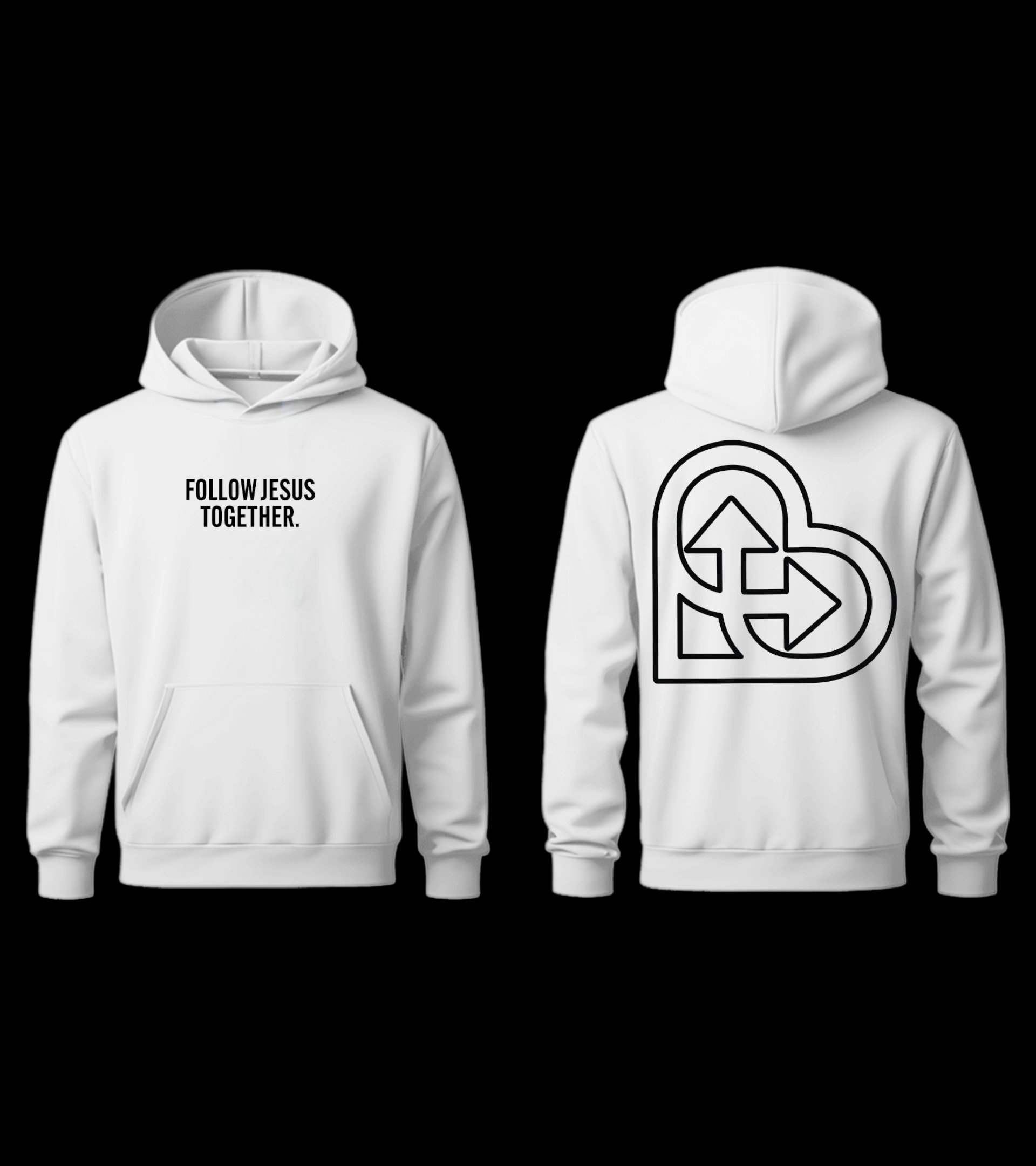 "Follow Jesus Together" Hoddie