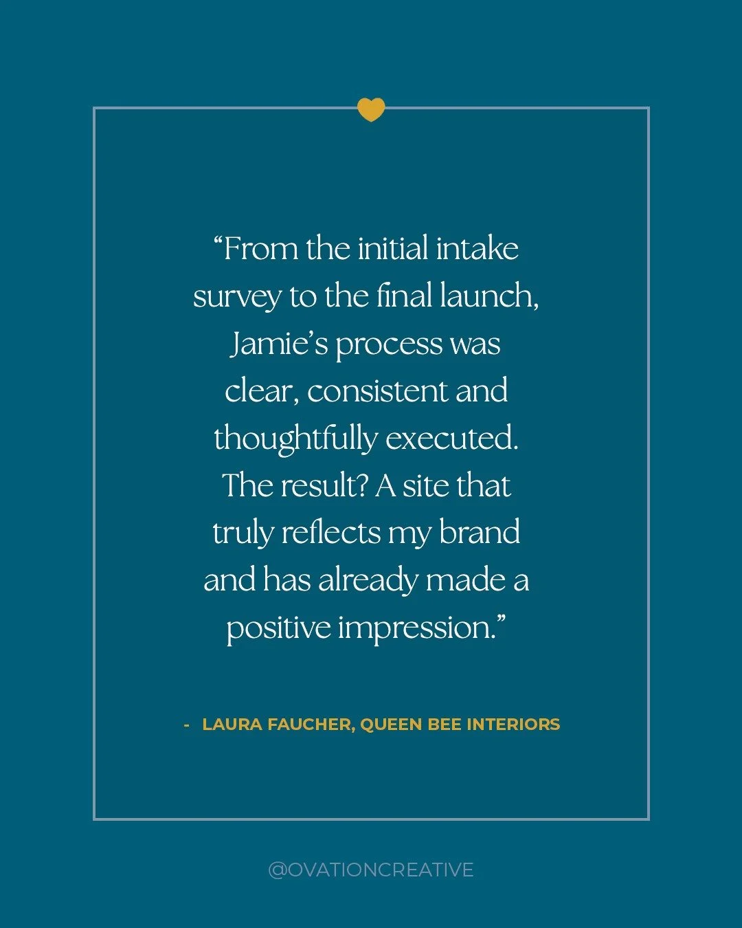 Hearing that my clients appreciate my process makes my heart happy. I've put a LOT of work into defining and streamlining everything I do to ensure we're always on the same page, and that you'll always know what to expect. My years (decades, cough) o