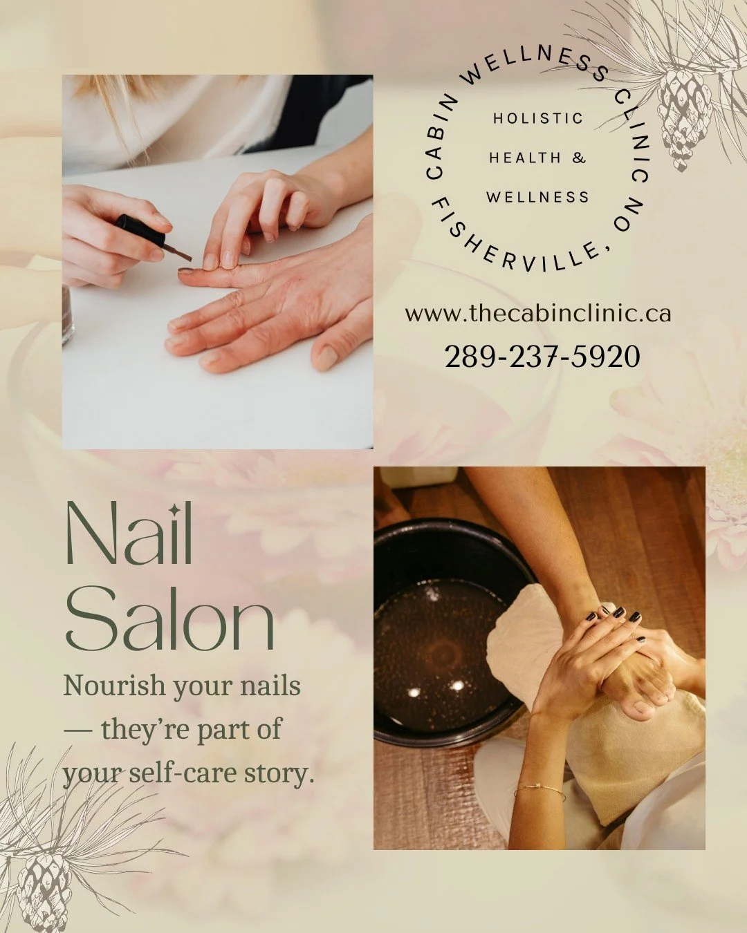 Healthy nails, nourished cuticles, relaxed mind.
More than a manicure &mdash; it&rsquo;s hand + nail wellness. 🤍

Book today with Tanya Heyndryckx! 

📍 3 Ways to book: 

🖥️ www.thecabinclinic.ca

📧 admin@thecabinclinic.ca

📞 289-237-5920

#Haldi