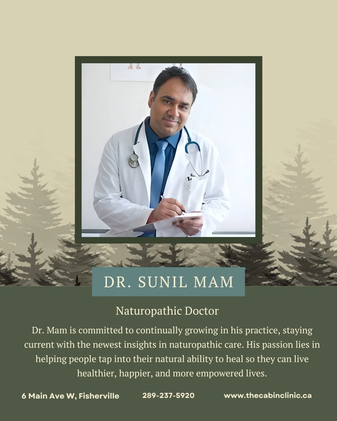Meet Dr. Sunil Mam &mdash; a compassionate naturopathic doctor who brings knowledge, heart, and genuine care to every person he supports. 

His mission is to help you reconnect with your body&rsquo;s natural ability to heal so you can feel healthier,