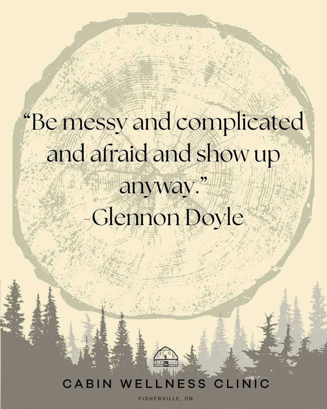 Some days are smooth. Some days are messy.
What matters most is that you keep showing up &mdash;
brave, imperfect, human. 💛

At The Cabin Wellness Clinic, we honour the real and the raw.
We&rsquo;re here to support you through every season of your h