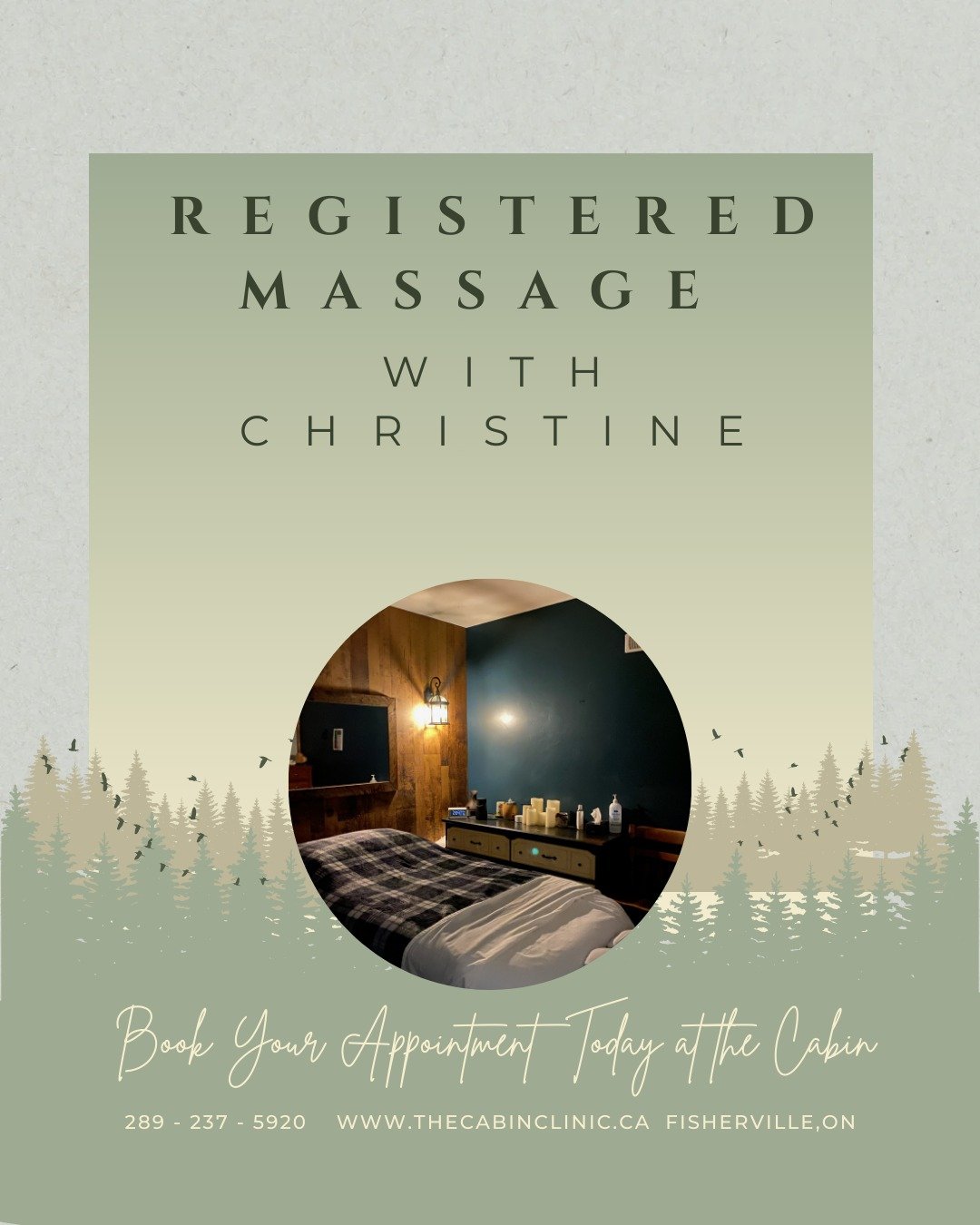 🚨LAST MINUTE APPT AVAILABLE FRI JAN 30@9AM🚨

Step into a peaceful space designed to help you unwind, reset, and support your body&rsquo;s natural healing. Christine offers Registered Massage Therapy with a thoughtful, attentive approach&mdash;wheth