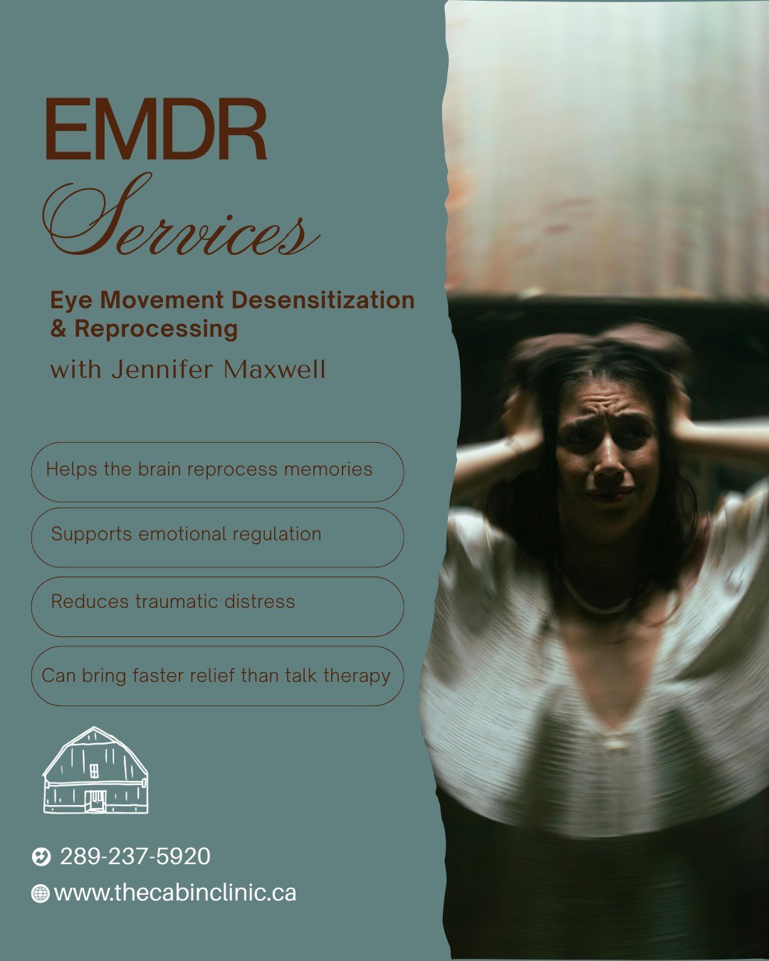 EMDR Therapy (Eye Movement Desensitization &amp; Reprocessing)

EMDR is a powerful, evidence-based therapy that helps the brain gently reprocess distressing memories so they no longer feel overwhelming. Rather than reliving the past, EMDR supports yo