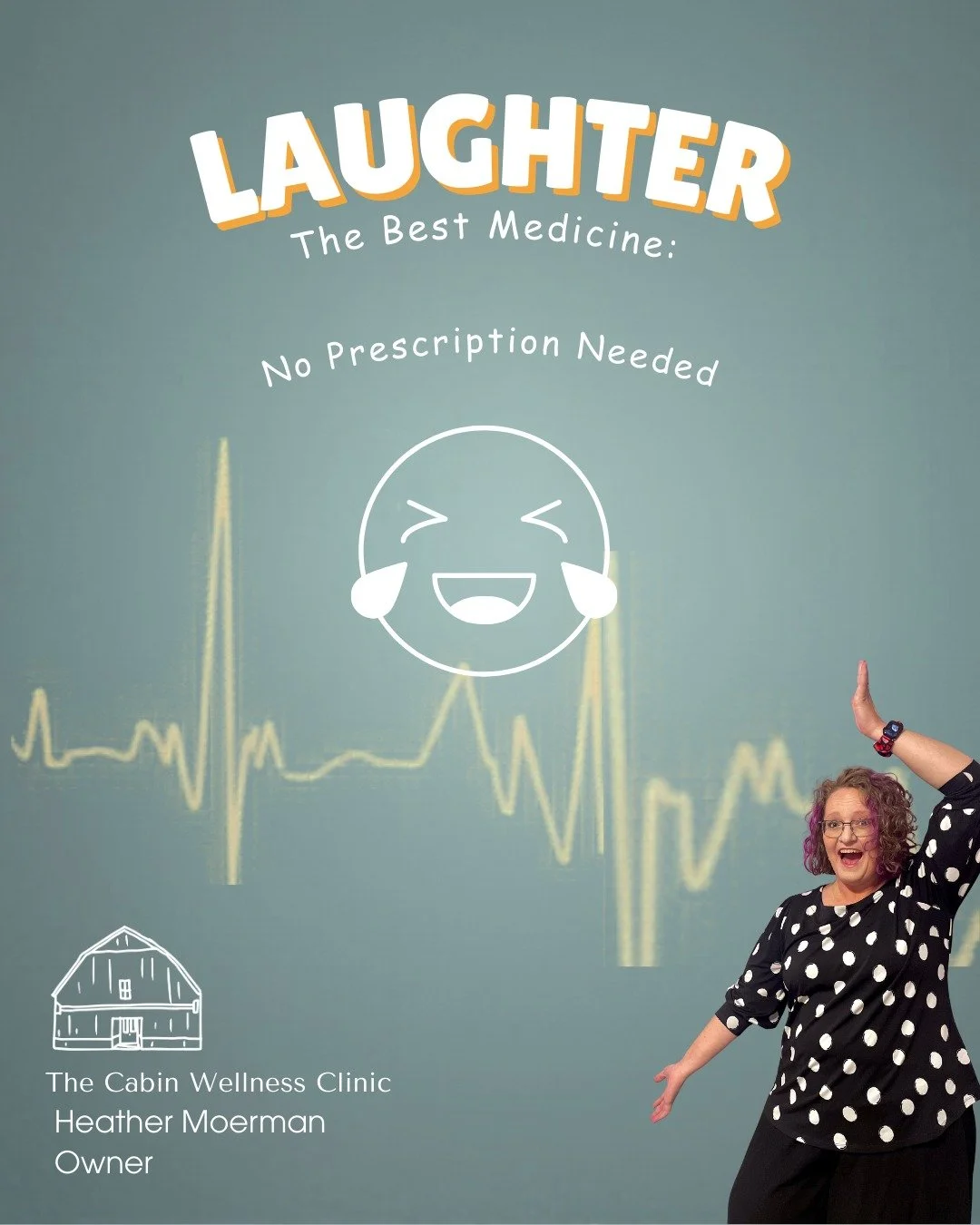 🤣Side effects of laughter may include: 

lighter mood, deeper breaths, and feeling a little more human 😄 
No prescription needed.

#LaughterIsHealing #WellnessWithHeart #MentalWellBeing #JoyMatters #TheCabinWellnessClinic