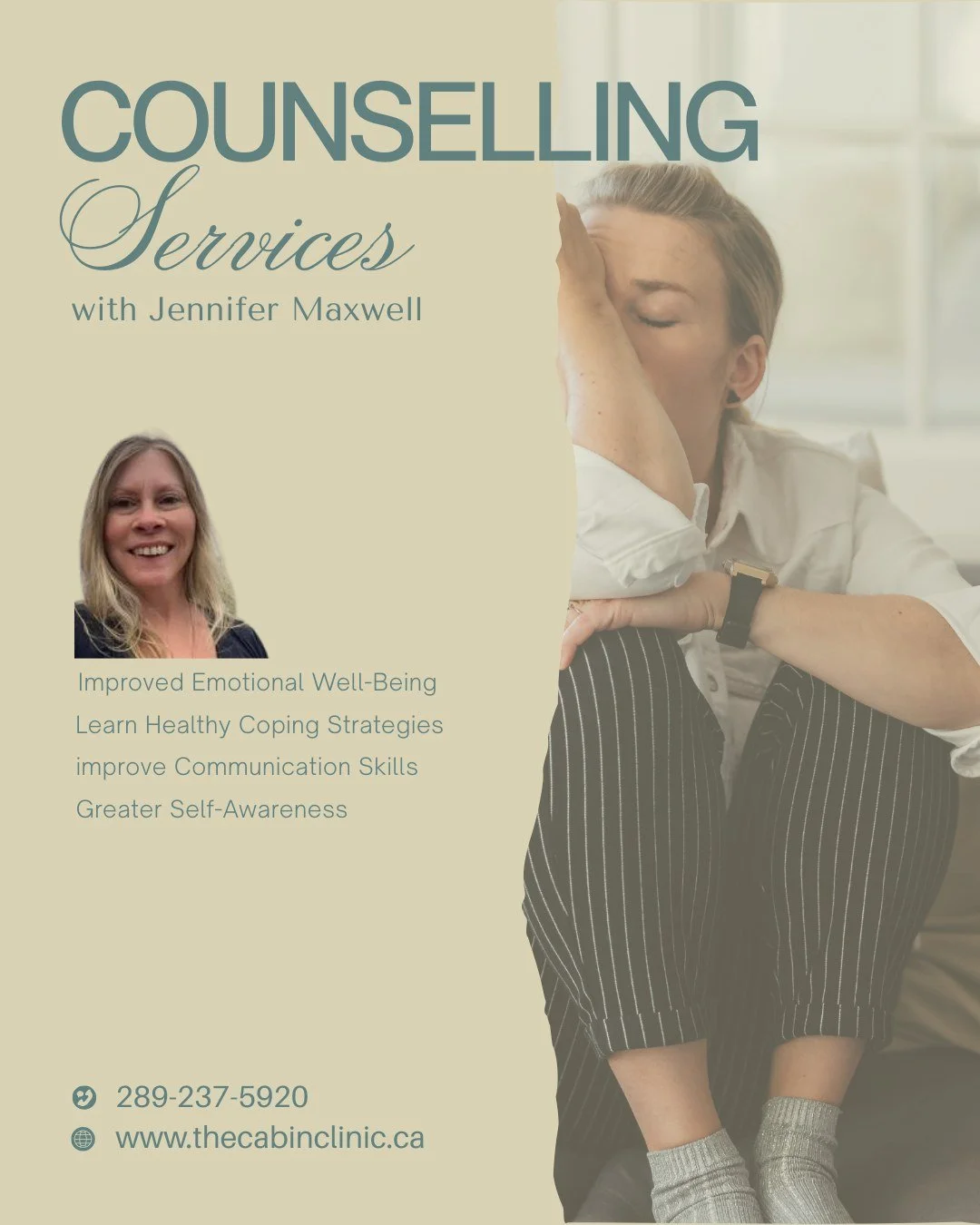 Sometimes life can feel overwhelming, and you don&rsquo;t have to navigate it alone. 💛

Counselling with Jennifer Maxwell provides a supportive and safe space to talk, reflect, and work through life&rsquo;s challenges. Through compassionate guidance