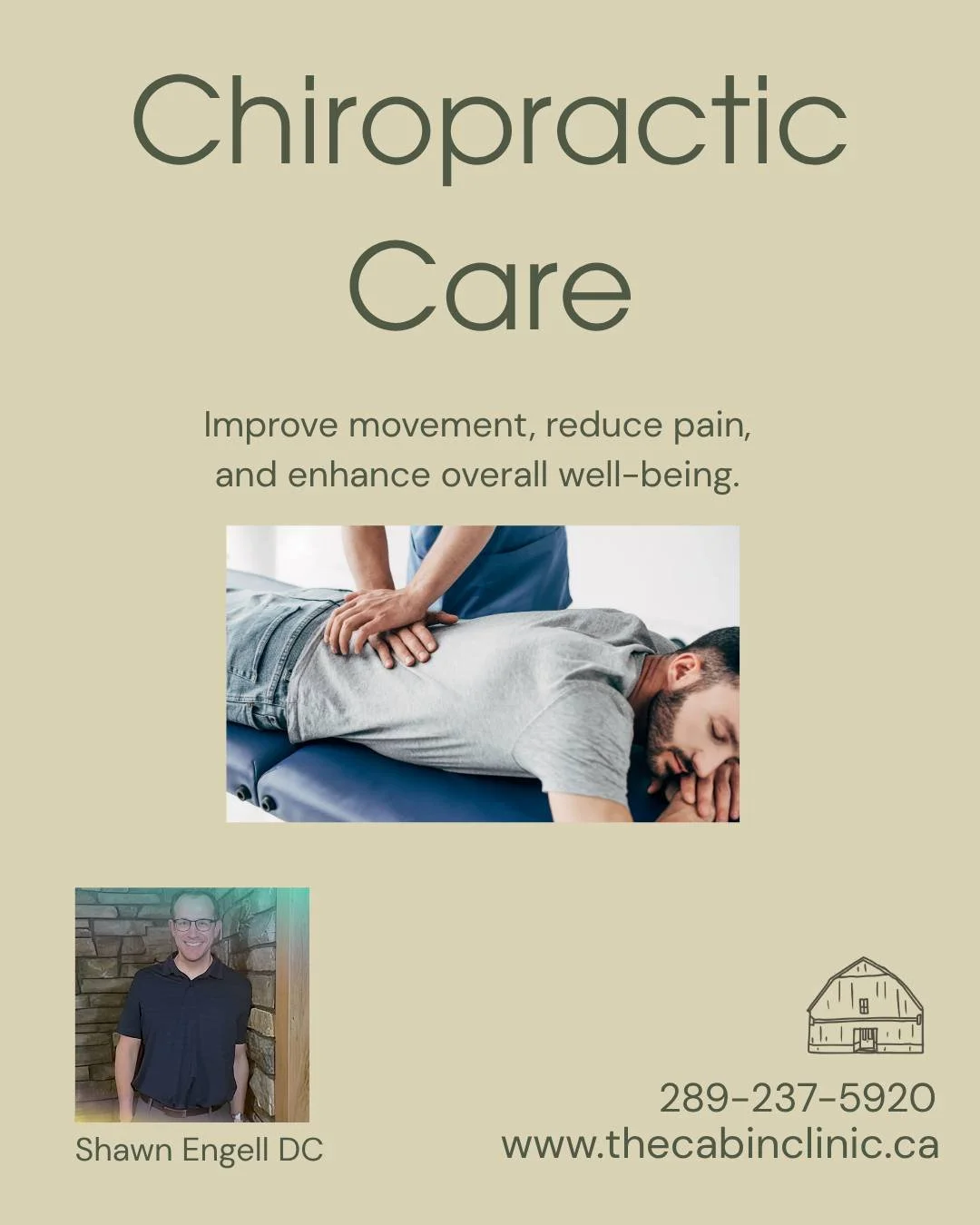 Chiropractic care focuses on restoring proper alignment to improve movement, reduce pain, and support your body&rsquo;s natural function. 

Dr. Shawn Engell brings years of experience and a patient-focused approach to help you feel your best and move