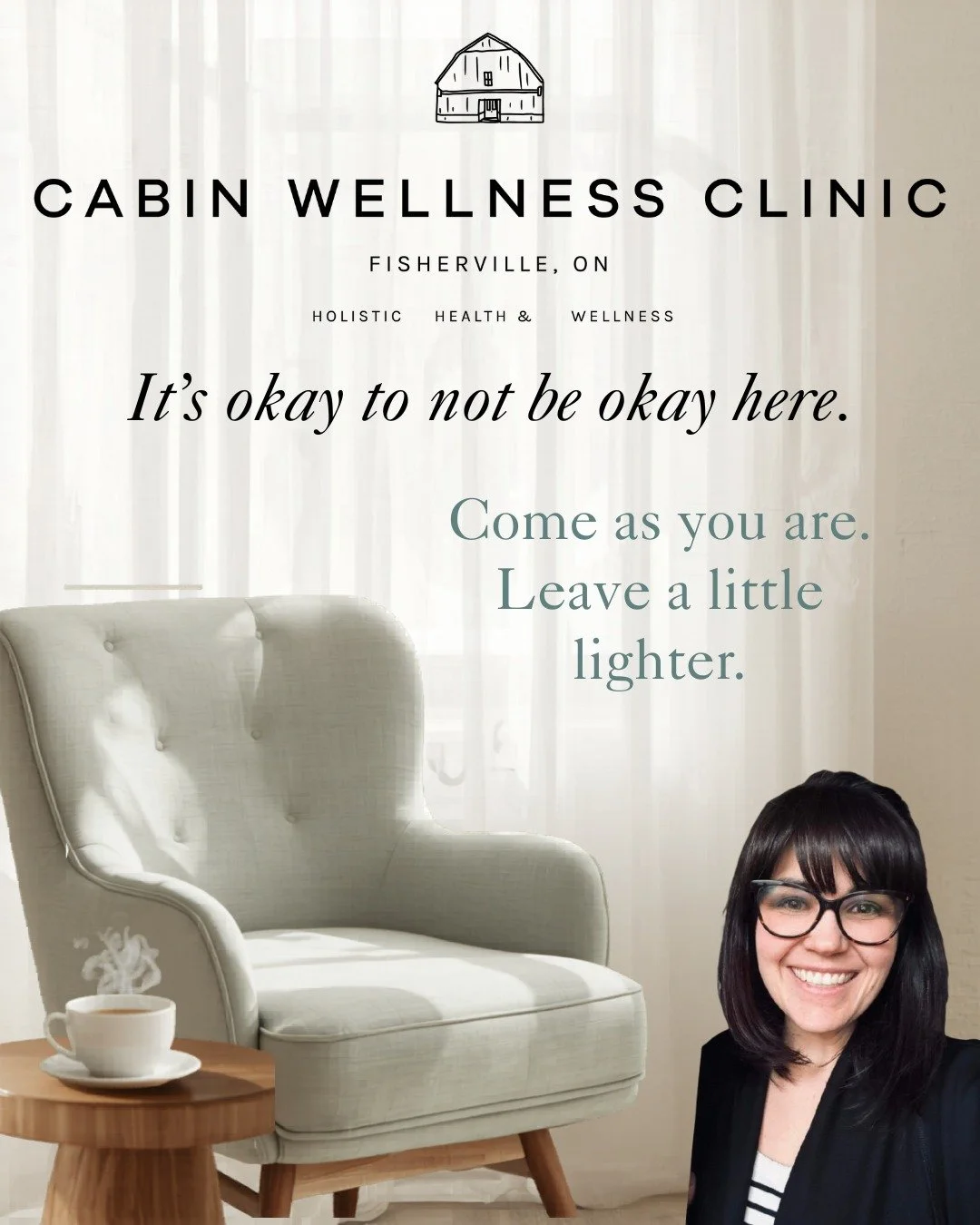 At Cabin Wellness Clinic, this space is for you 🌿

Life can feel heavy sometimes&mdash;but you don&rsquo;t have to carry it on your own. We have an amazing group of counsellors here, ready to sit with you, listen without judgment, and support you th