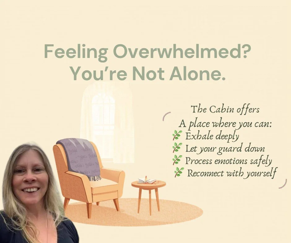 At The Cabin Wellness Clinic, we hold space for healing, growth, and reconnection. ✨

A place where you can:
🌿 Exhale deeply
🌿 Let your guard down
🌿 Process emotions safely
🌿 Reconnect with yourself

Sometimes the strongest thing you can do is as