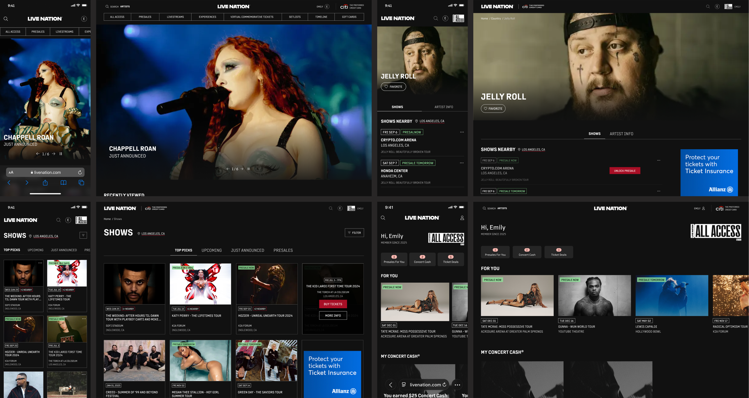 Live Nation Redesign