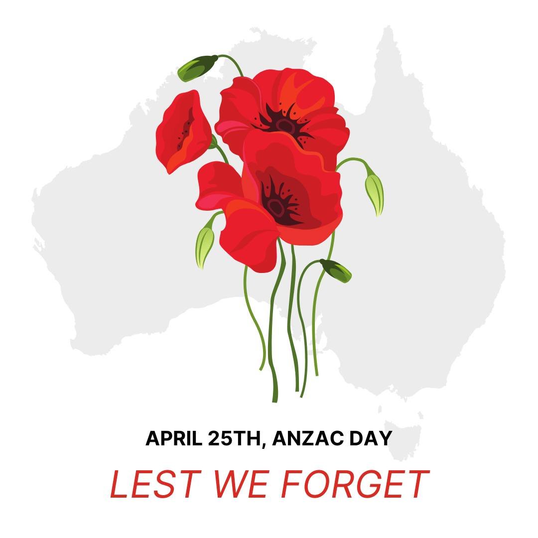 Lest we forget. 🌹 Today, we honour and remember the brave men and women who served our country. 

#AnzacDay #LestWeForget #WeWillRememberThem #ANZAC #RemembranceDay