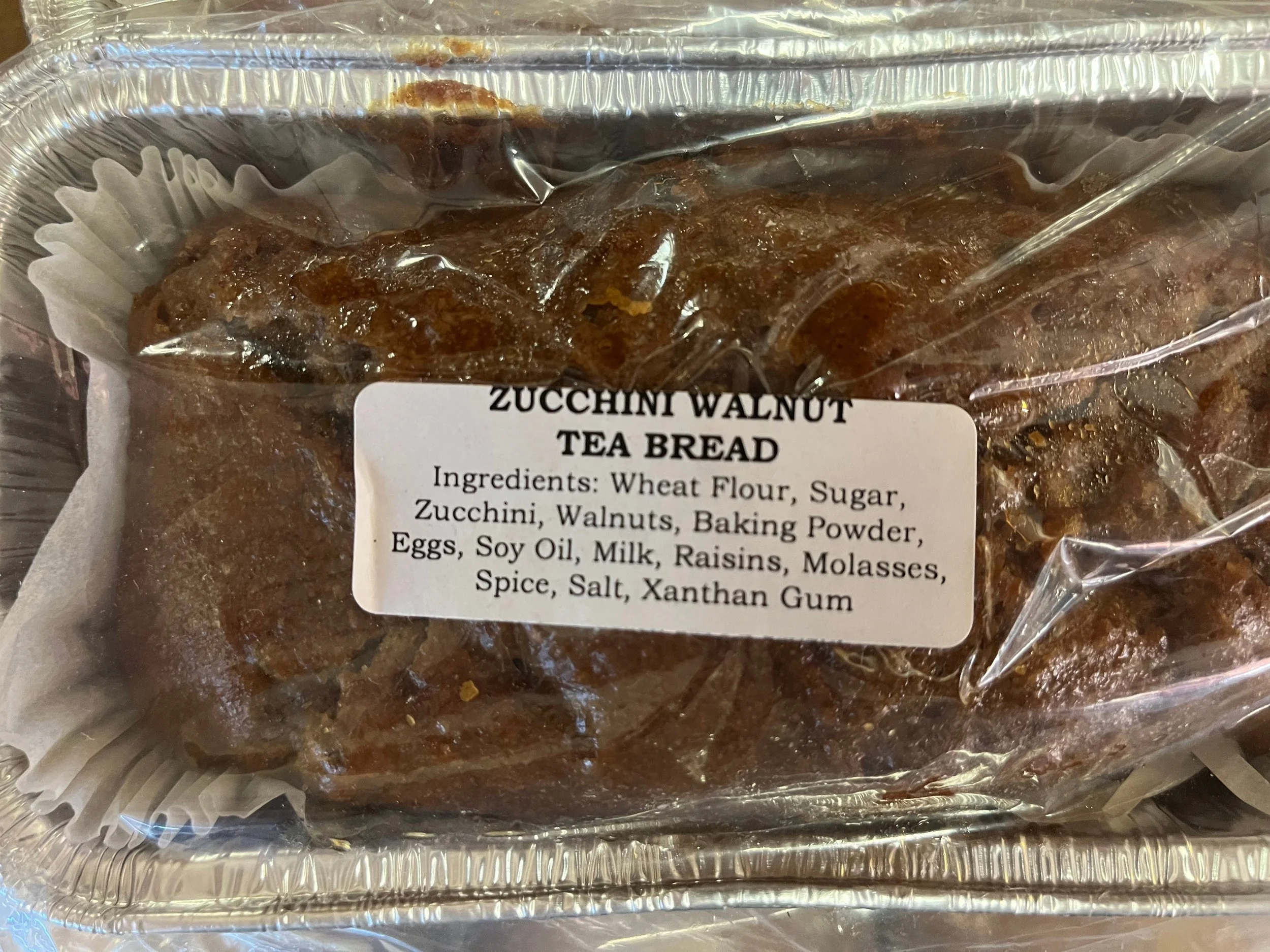 Zucchini Walnut Bread