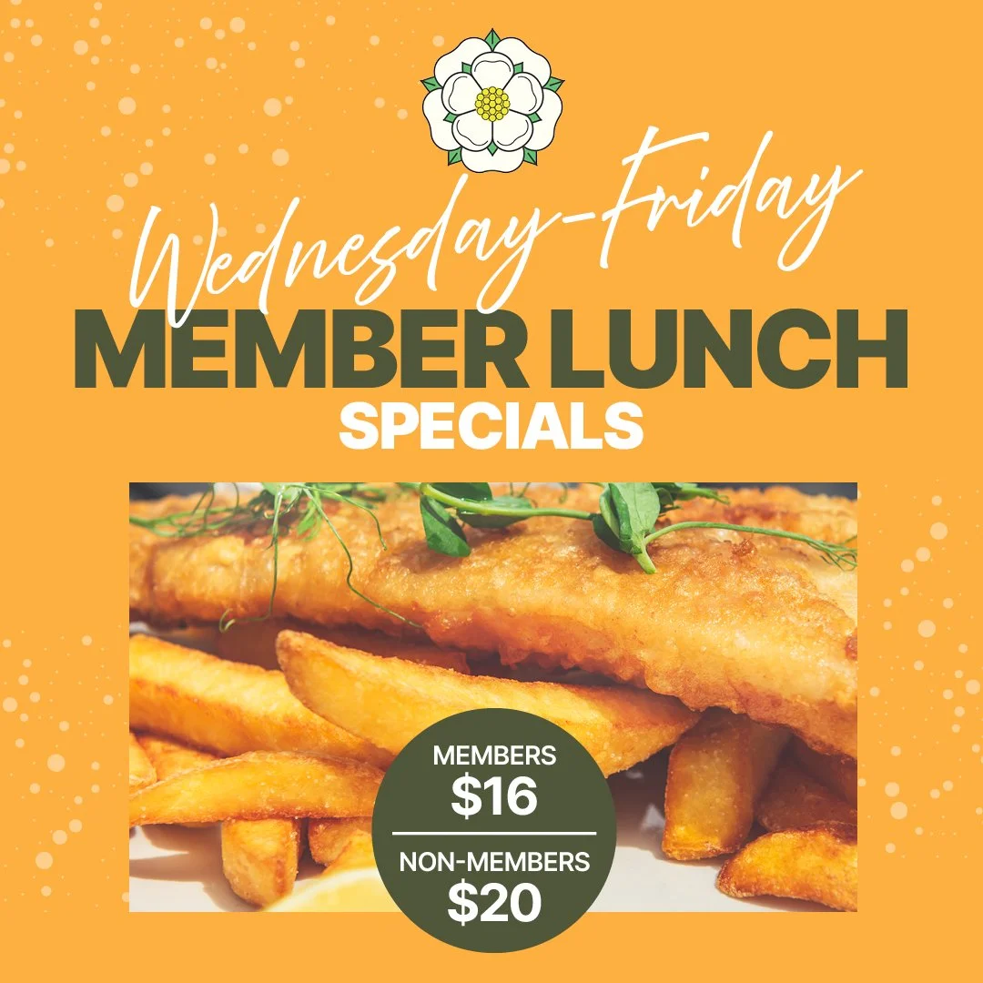 Wednesday - Friday MEMBERS LUNCH SPECIALS 