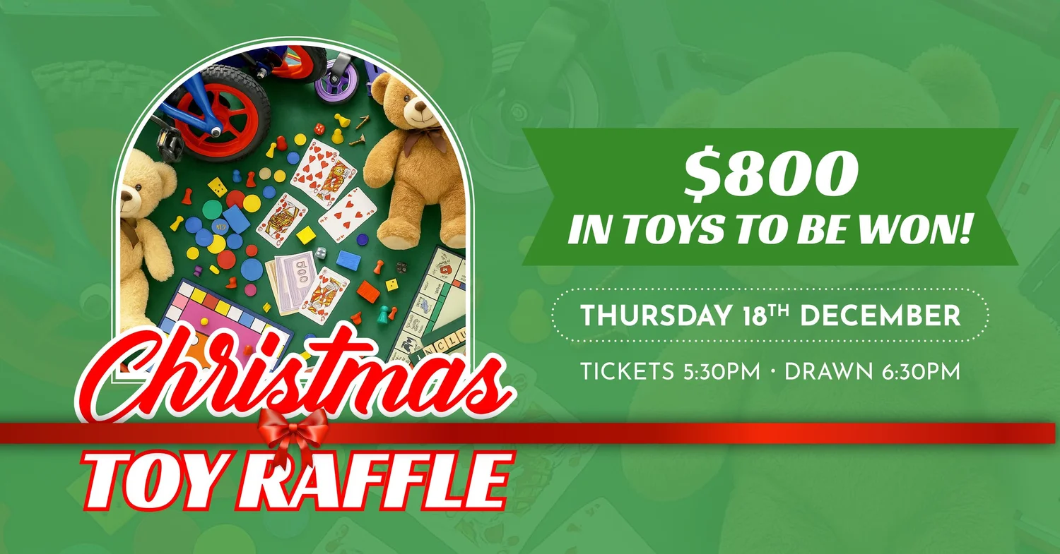 Christmas Toy Raffle — Conjola Bowlo
