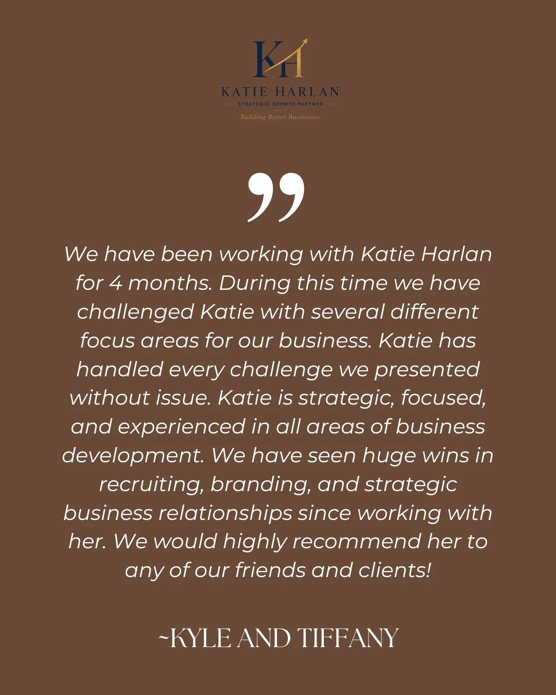 Testimonials mean so much ❤️ I'm absolutely loving this work! 

If your business is growing, changing, or simply feels like it needs a fresh set of eyes, I'd love to talk. Send me a message and let's grab coffee or a call 😊