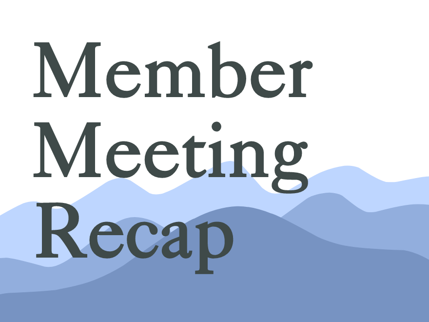 April 2026 Spring Member Meeting / Town Hall- 04/19/2025