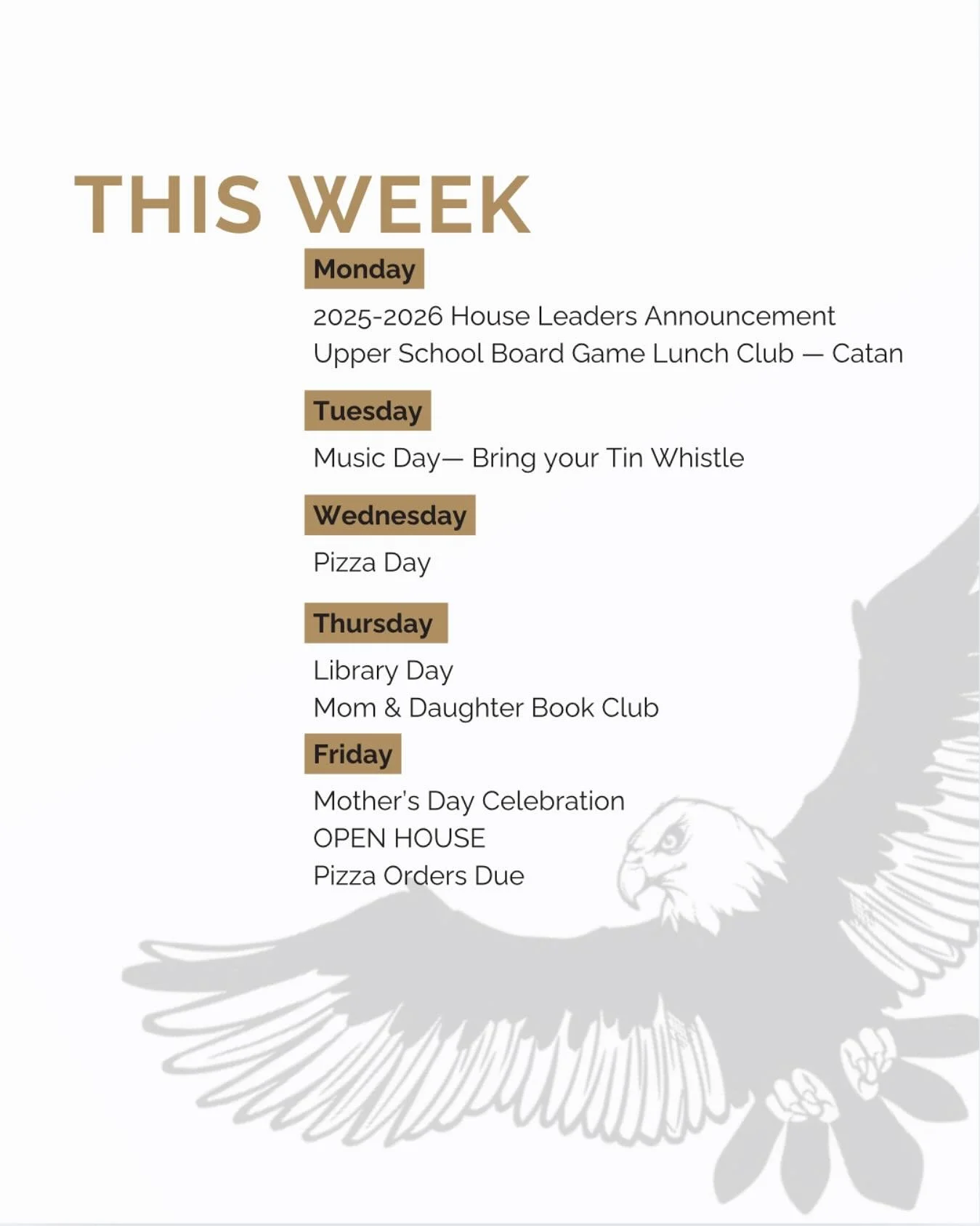π Exciting Week Ahead! π
Check out what’s happening this week at RCA! From board games to music, pizza, and a special Mother’s Day celebration.
π
This Friday, May 9, 2025
Join us for our Open House at 1 PM!
π£ Invite your friends an