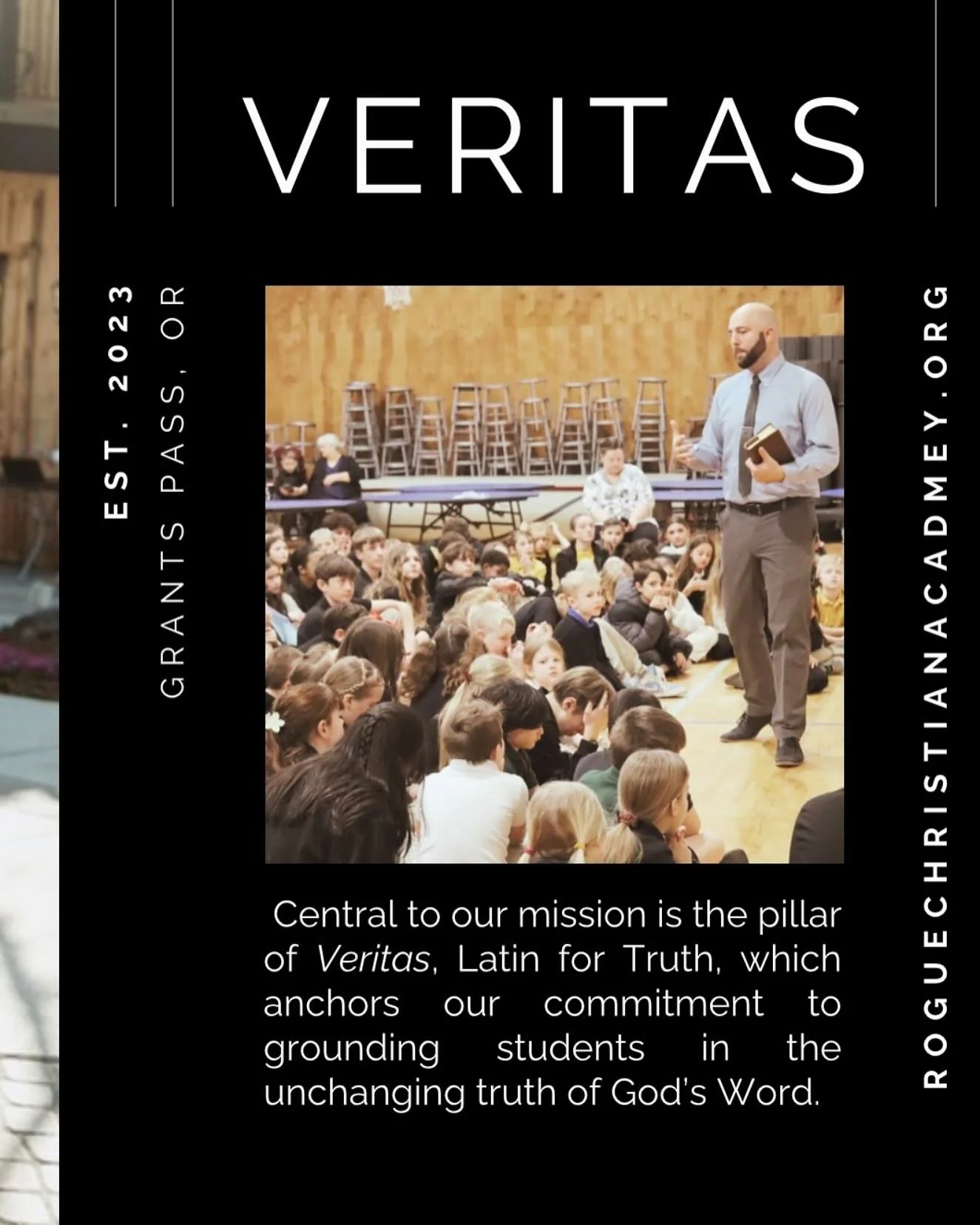 At Rogue Christian Academy (RCA), we believe that education is more than academics—π’it’s a calling to shape hearts and minds for God’s glory. πCentral to our mission is the pillar of Veritas, Latin for Truth, which anchors our com
