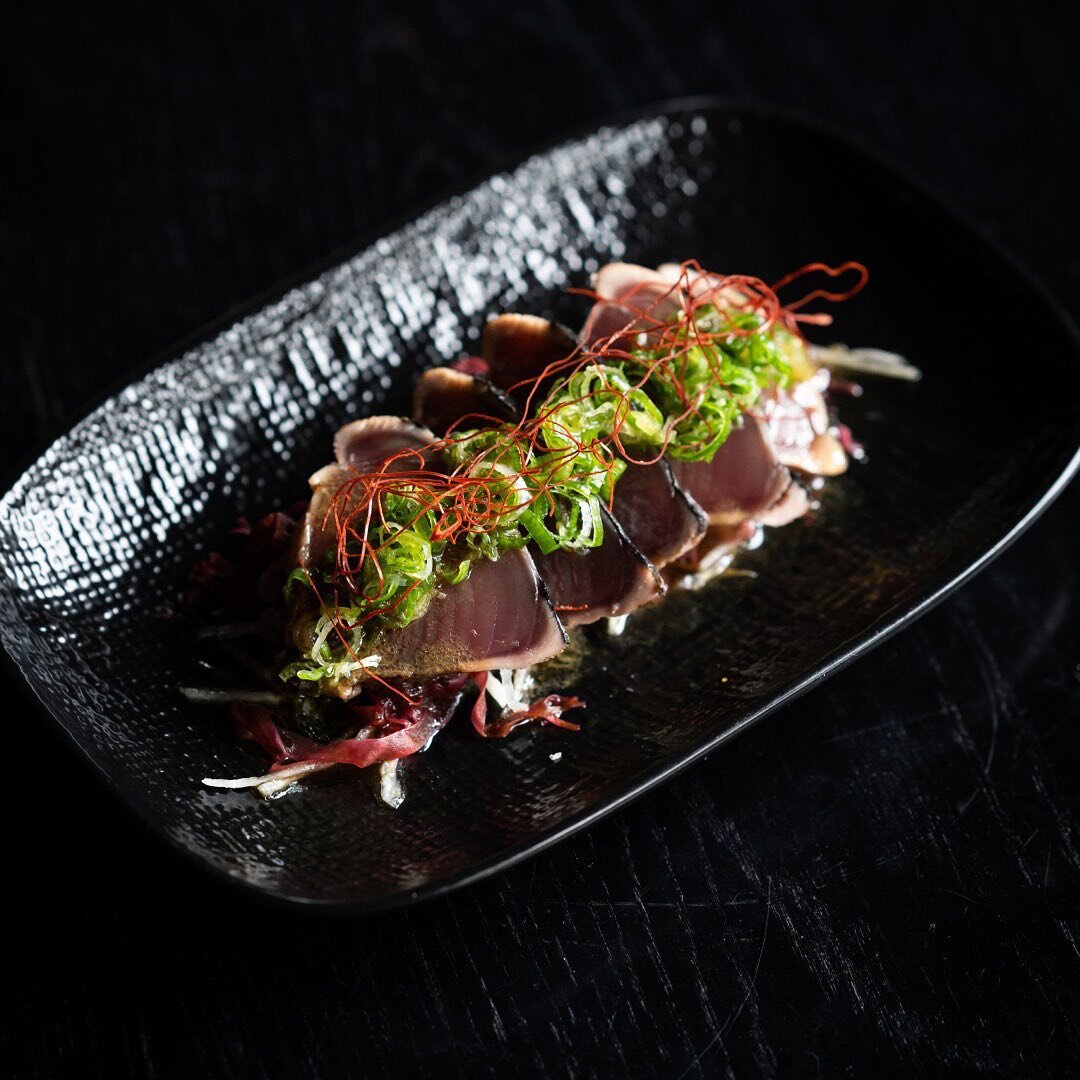 Savor the rich and savory flavors of our Seared Bonito Tuna entree, with citrus dressing and Yuzu Kosho