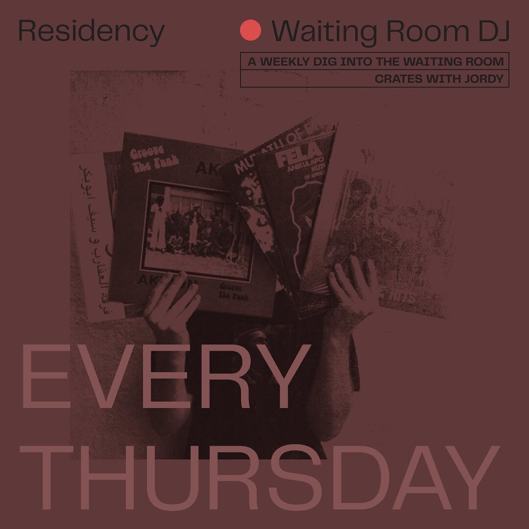 Jordy&rsquo;s holding the fort while Em&rsquo;s away for the next couple of weeks, drop by on Thursdays to enjoy his top picks from the @waiting.room.records collection!