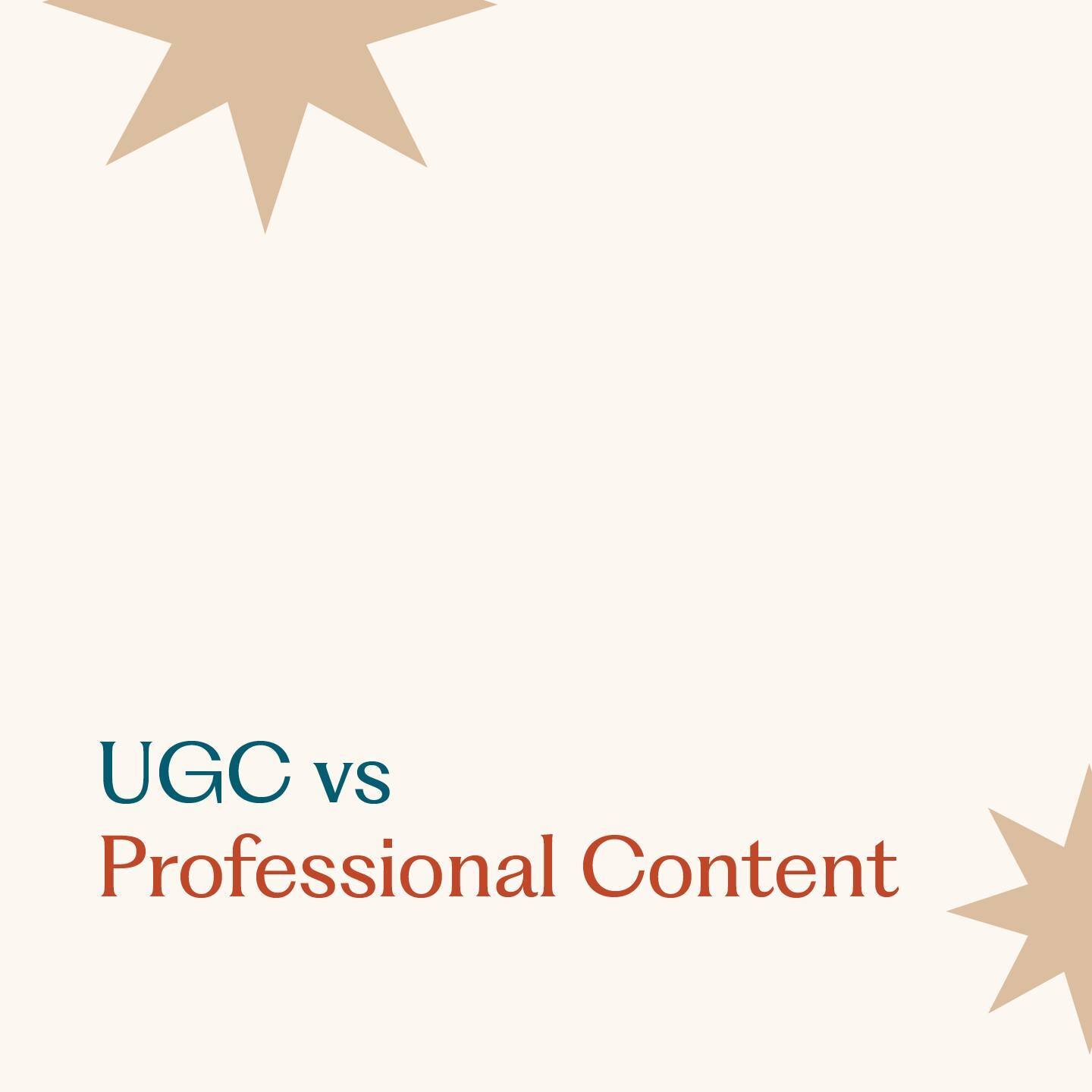 UGC vs PROFESSIONAL CONTENT 📸

We're here to step you through the difference and when you should consider using either for your business 👉🏼

 #ugccreator #ugccommunity #contentcreator #ugctips #socialmediamarketing