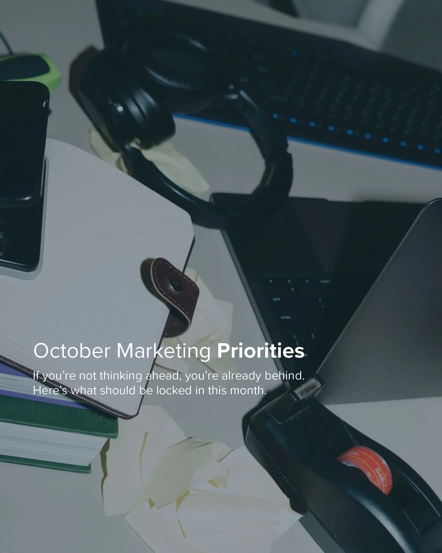 If you&rsquo;re not already thinking about BFCM, you&rsquo;re late to the party. 

October is crunch time - the brands that prepare now will own the busiest months of the year.

Here&rsquo;s what should be locked in this month:
✅ Black Friday / Cyber