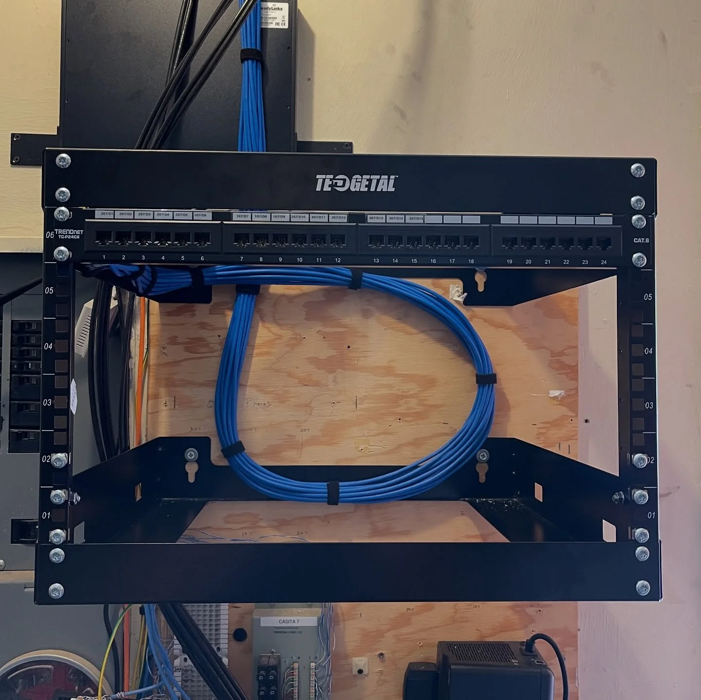 Another project in the books! Thanks to our amazing team for the hard work and our partners for their continued support and trust.

From new builds to remodels, we are there to make sure you get connected. 

Specializing in data, fiber, coax and secu