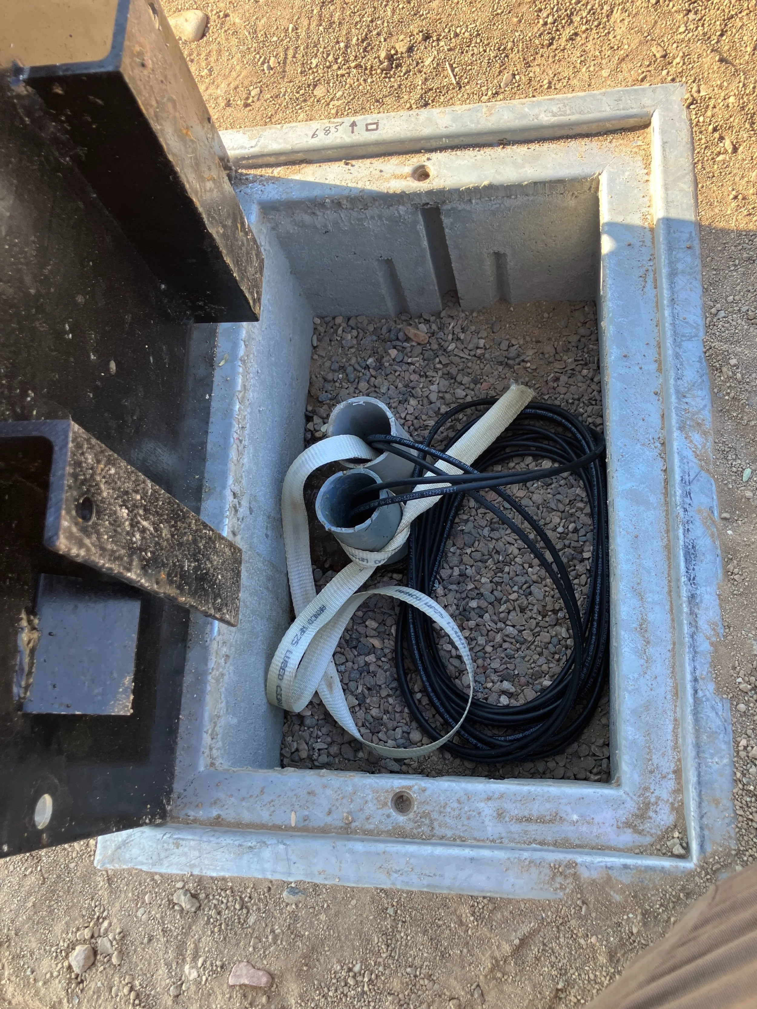 H20 rated enclosure and 2 12-strand fibers pulled from their DMARC to auxiliary buildings. Their network infrastructure just got a massive upgrade.