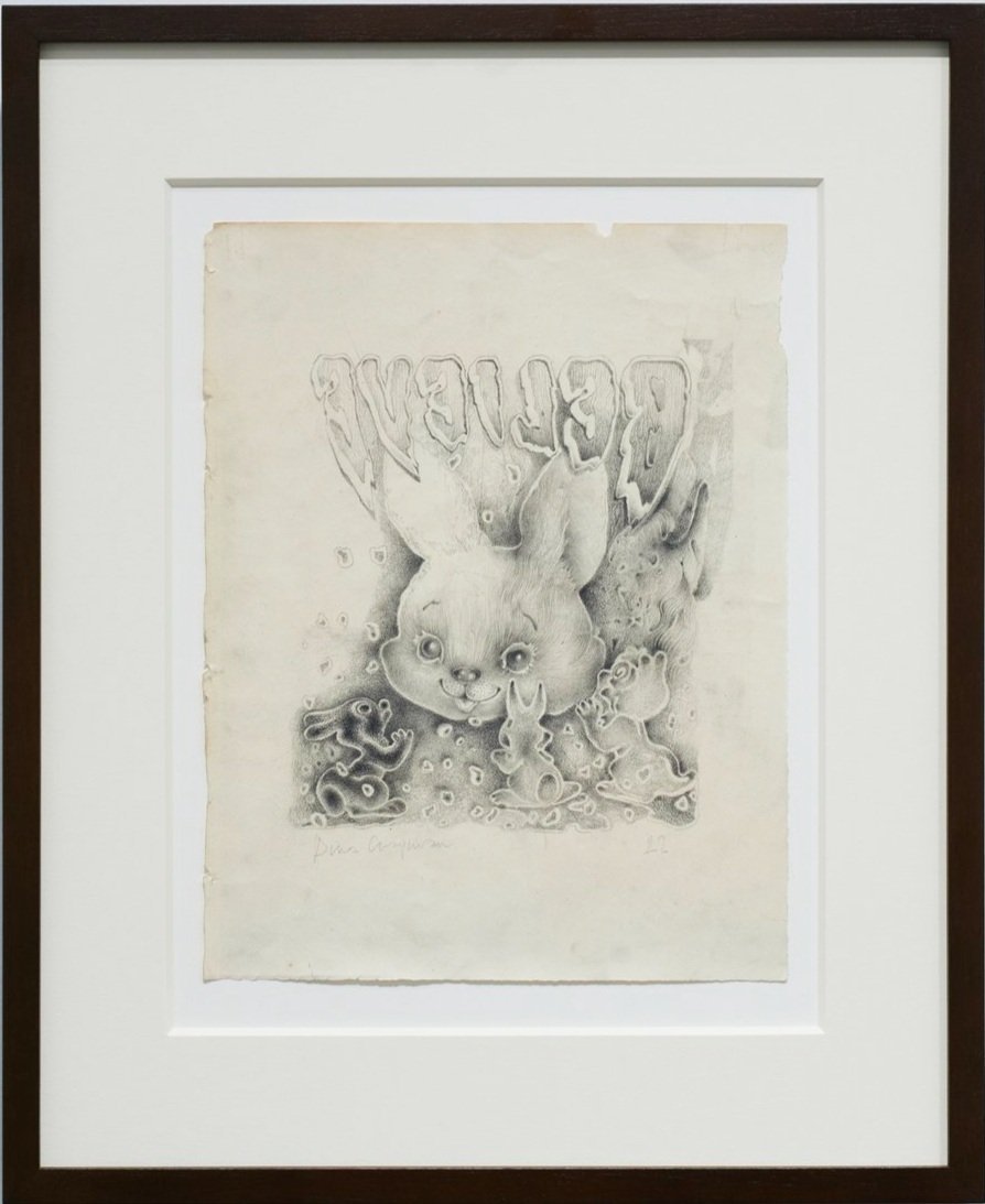 believe 2023 pencil on paper 11 x 8 ins