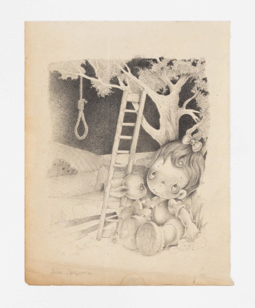 funny games 2021 pencil on paper 11 x 8 ins