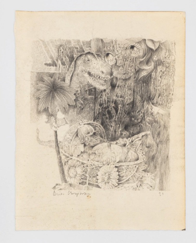 evolution can go to hell 2021 pencil on paper 11 x 8 ins