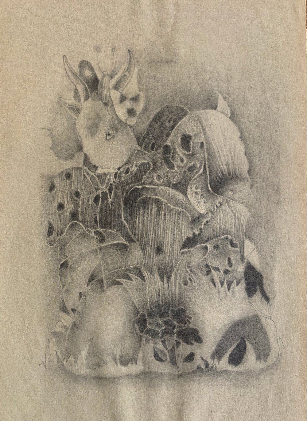 untitled 2021 pencil on paper 8 x 5 ins