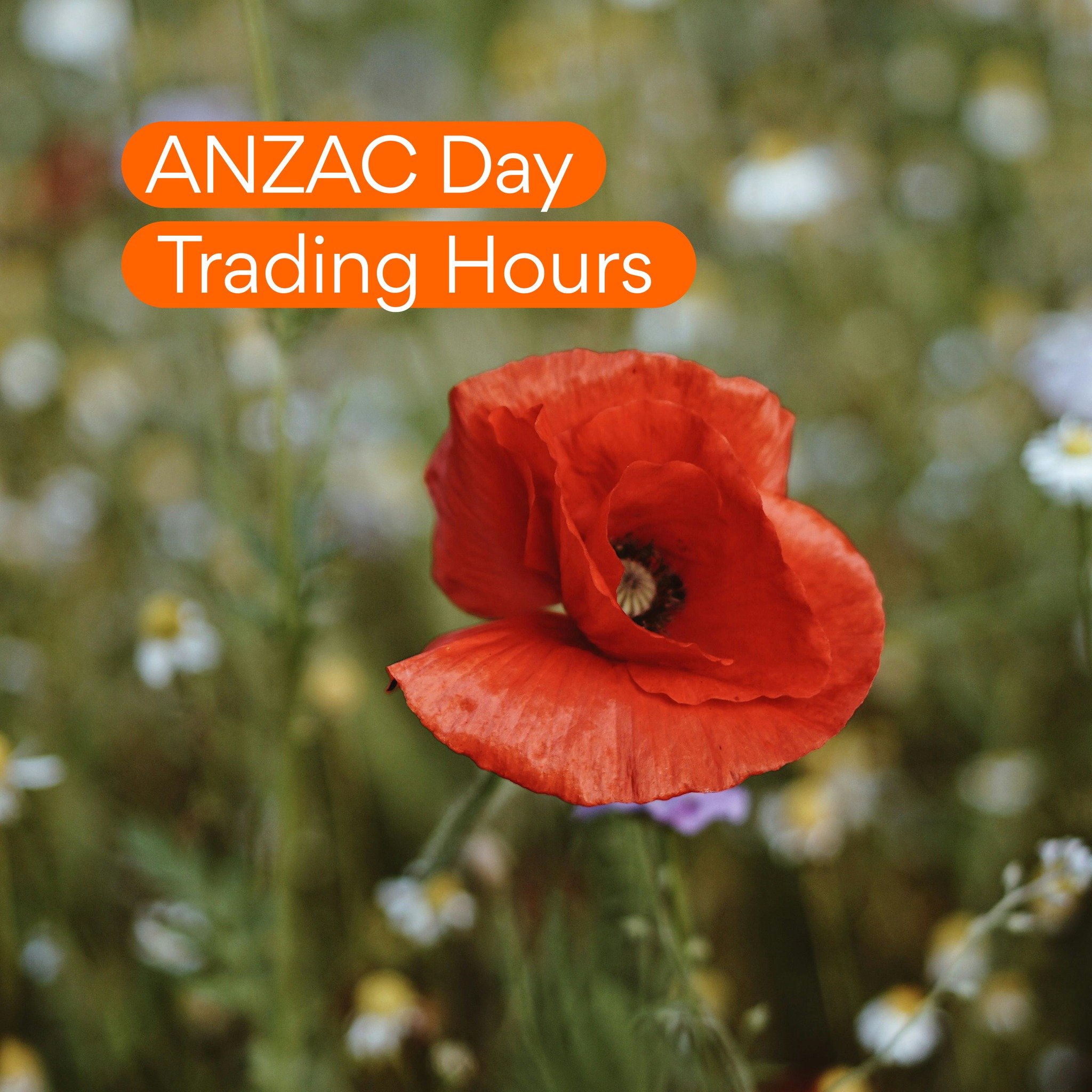 Brickworks Marketplace will be closed on April 25 in honour of ANZAC Day.

ANZAC Day is a solemn day of remembrance of those Australian and New Zealand Soldiers who have served, fought and died for their country.

Lest we forget.