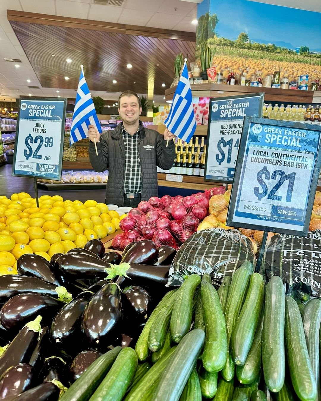 It's Orthodox Easter Week! 

Visit @tonyandmarks Brickworks this weekend for Free Tastings, Super Specials and a live bouzouki player! 🇬🇷 

Make the most of our SUPER SPECIALS available until May 5.

Only available in Tony &amp; Mark's Brickworks.