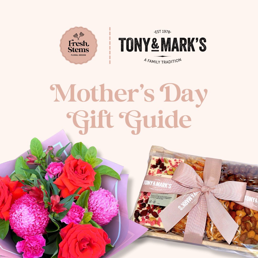Mothers Day is THIS Sunday!

If your in need of great gift, @tonyandmarks have an amazing range of Mothers Day gifts 🎁

Flowers, Baskets, Treats and Household items 🎉

Come in store or order online
Pick-up and Delivery options available!