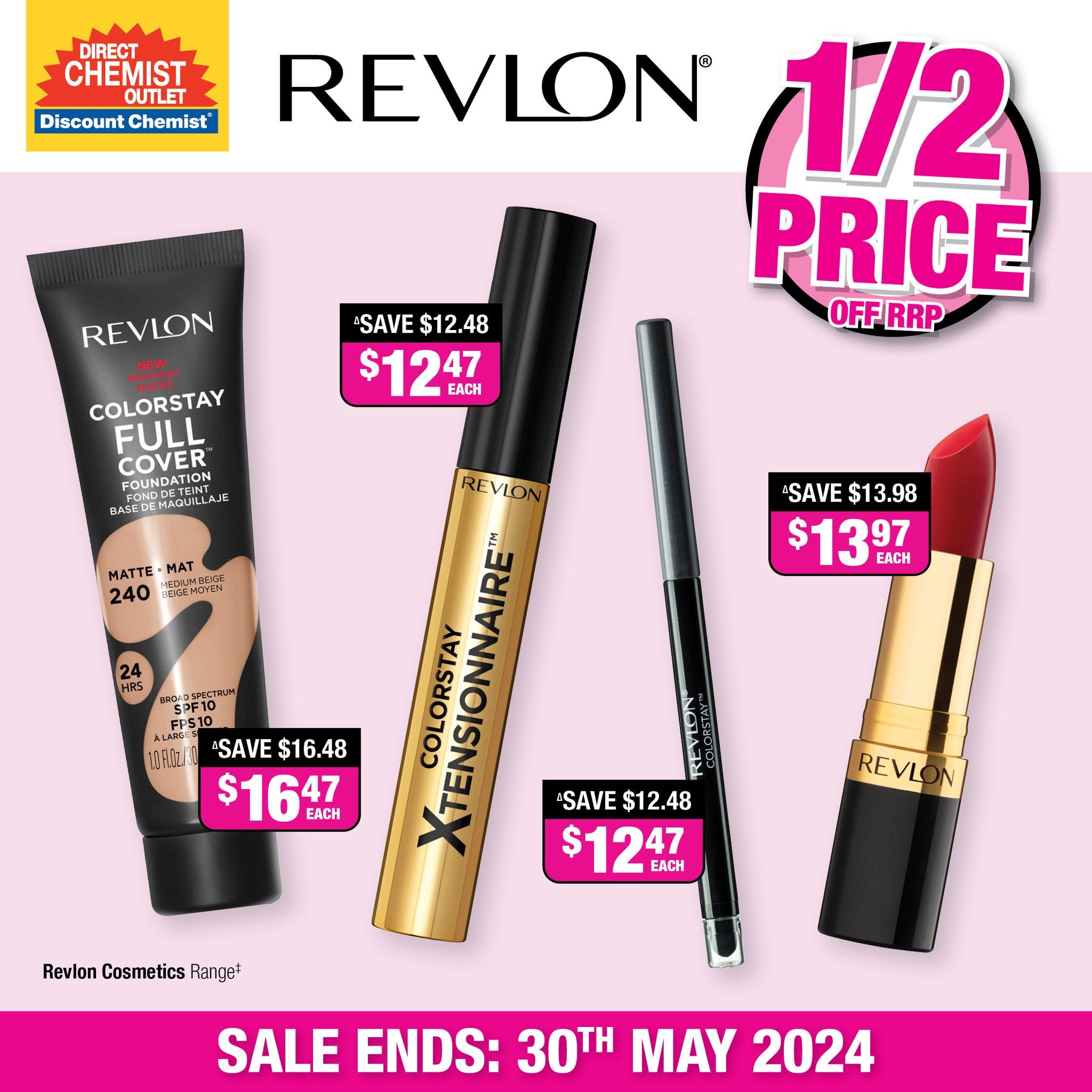 @@directchemistoutlet 1/2 Price Beauty Sale Starts Today! 📅💄🛒

Get your hands on must-have brands like Revlon, L'Or&eacute;al, Maybelline, and more all at unbeatable prices! Plus, dive into an exclusive interview with Alex and Mia Fevola for all t