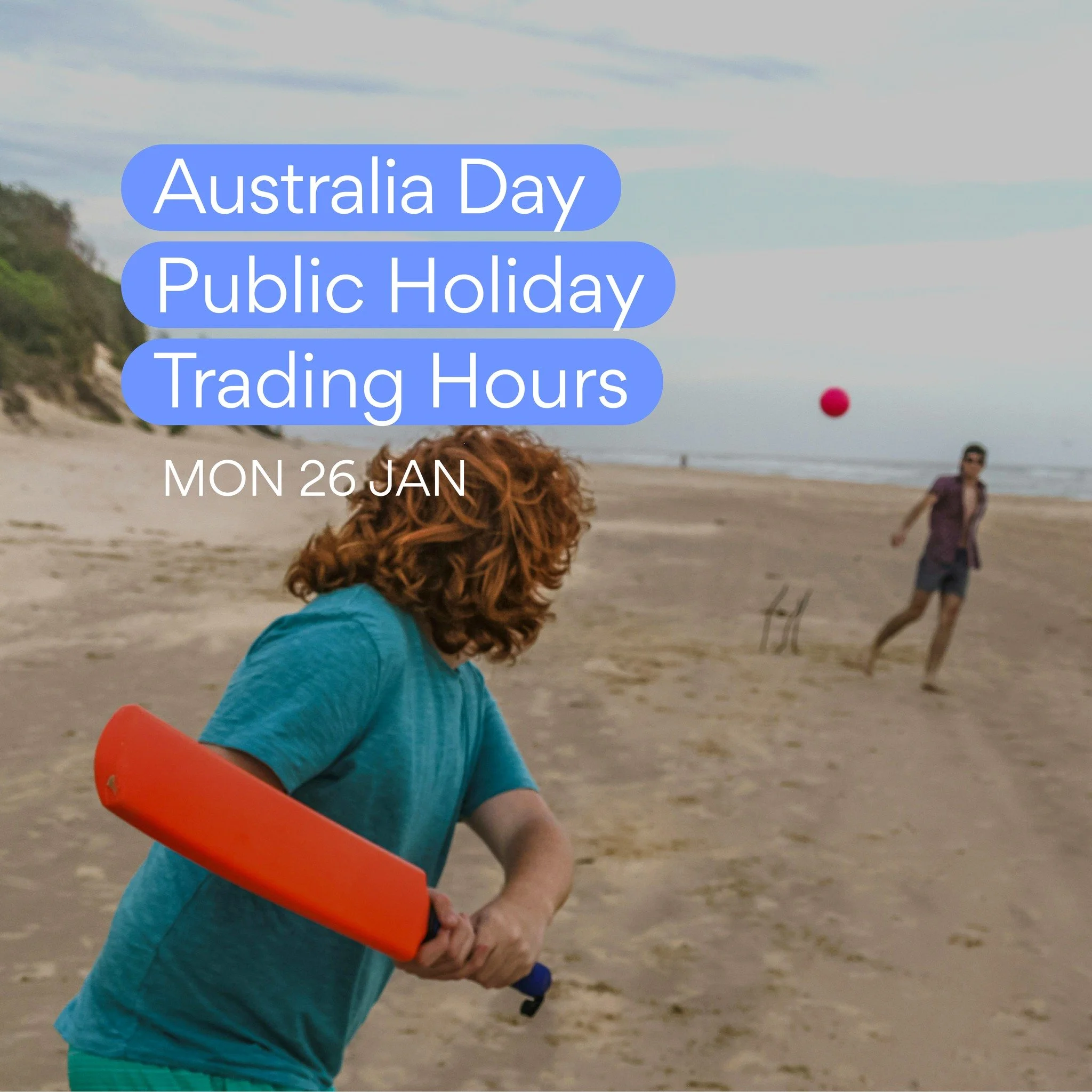 Brickworks will be closed this Australia day, Monday 26th Jan 🚨
Woolworths, Big W and all specialty tenants will be closed.