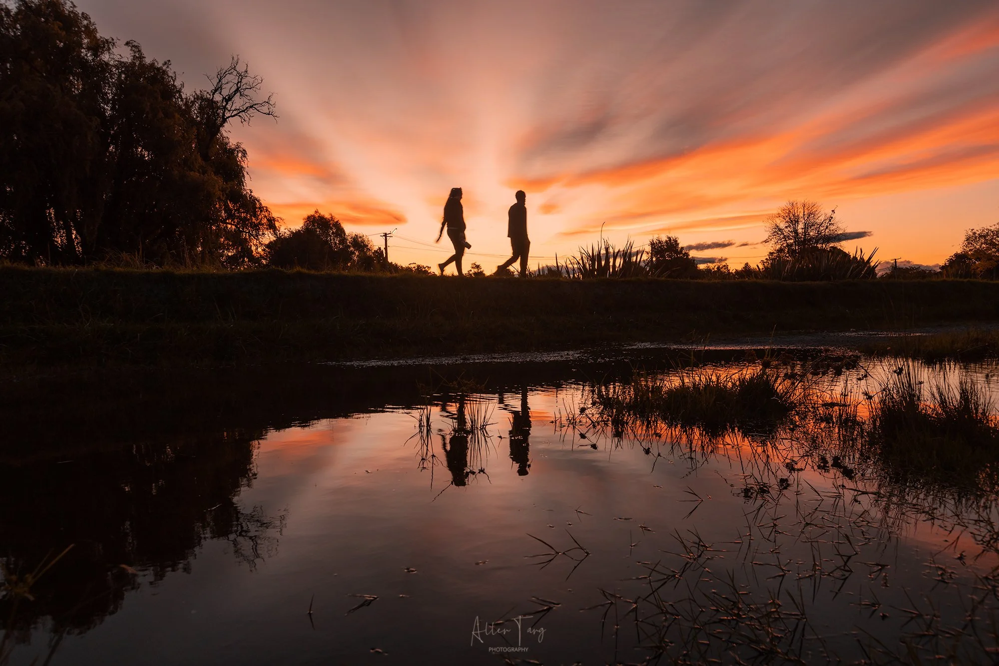 Sunset near Avon River | Christchurch