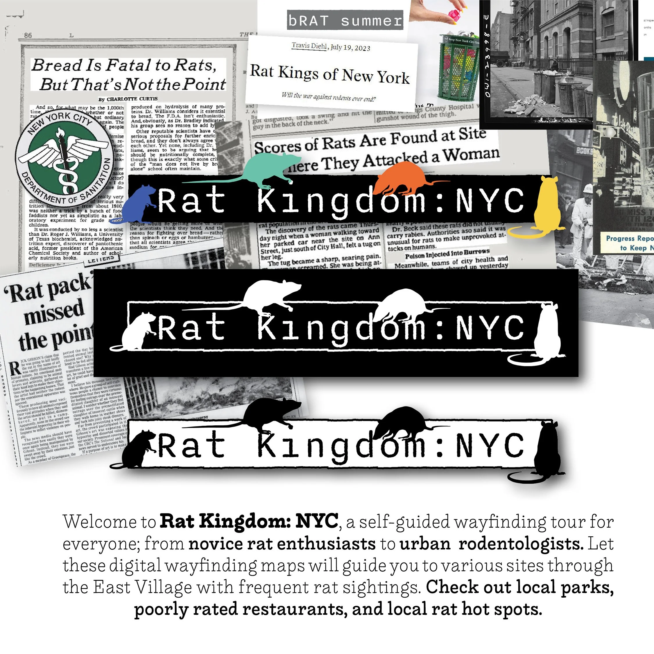 Rat Kingdom NYC - Wayfinding System