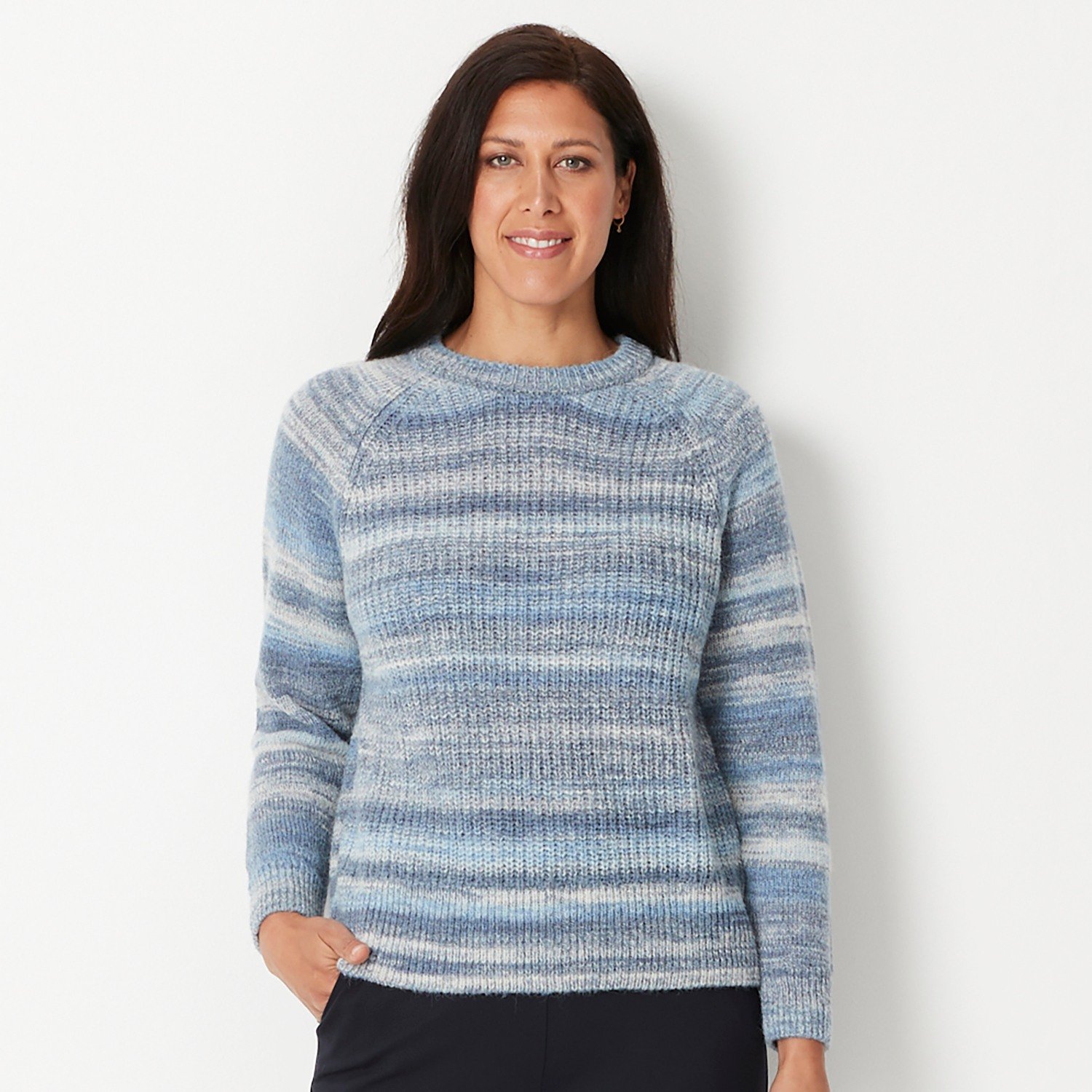 We are loving this jumper.  It is a space dye knit, features a raglan sleeve and is $129.95.  The colours are gorgeous.  Available in store and online.

https://bit.ly/43R3GcO

#shoplocal #spacedye #winterjumpers