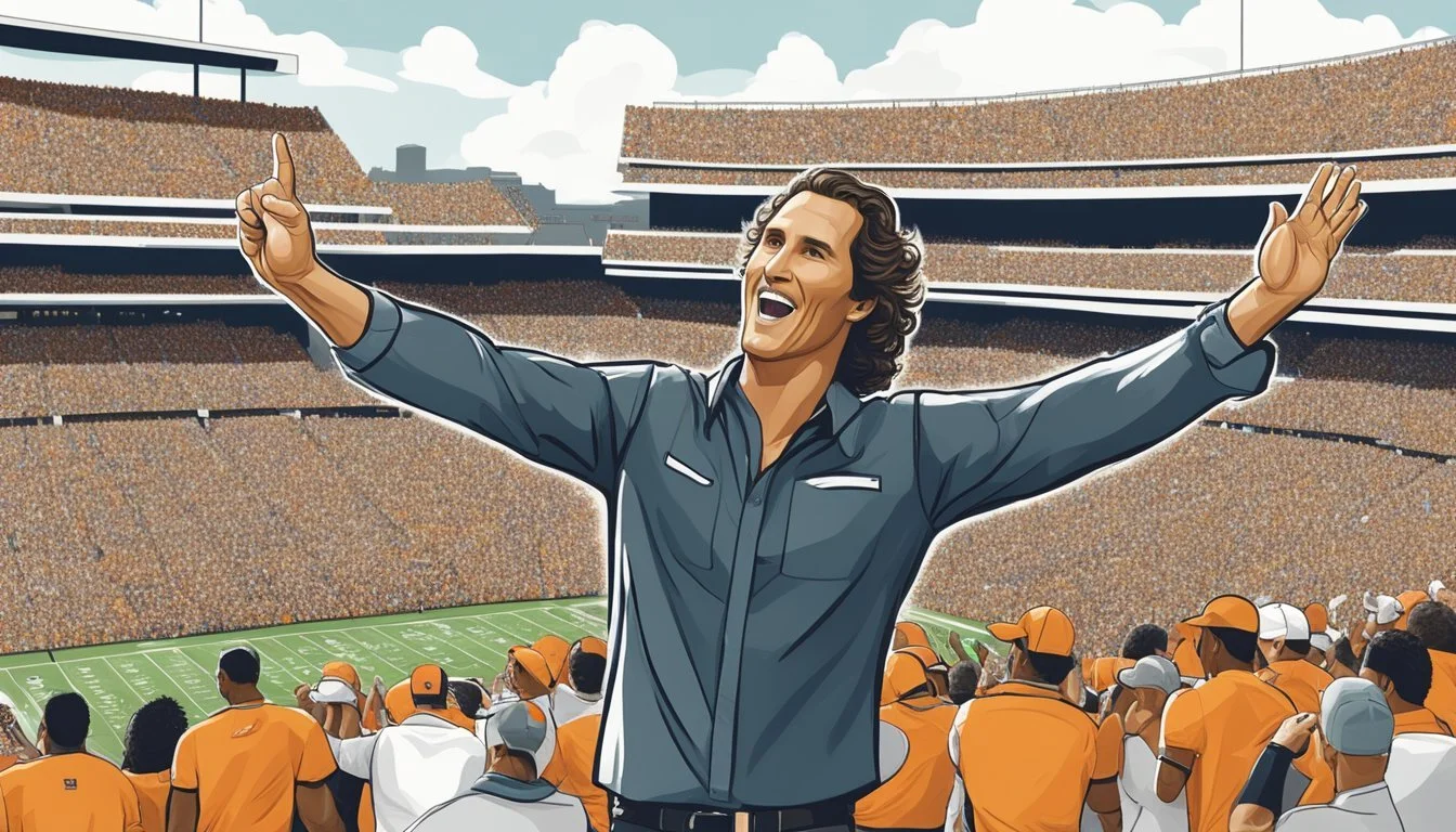 Matthew McConaughey Rallies UT Austin Football Fans