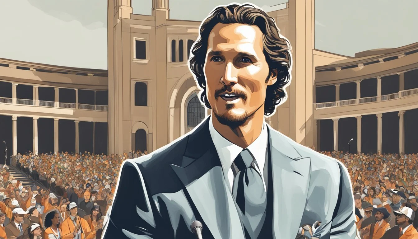 Matthew McConaughey University Texas Austin Connection Inspires Students