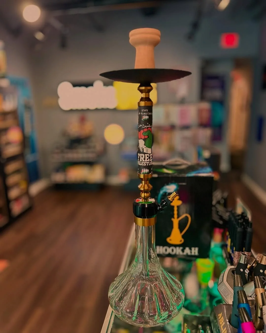 Hookah on display at Smoke Hub in Tinley Park