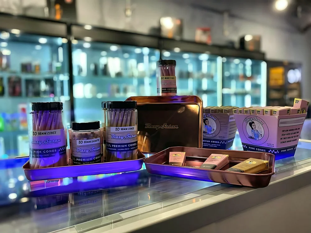 Rolling trays and accessories at Smoke Hub Tinley Park