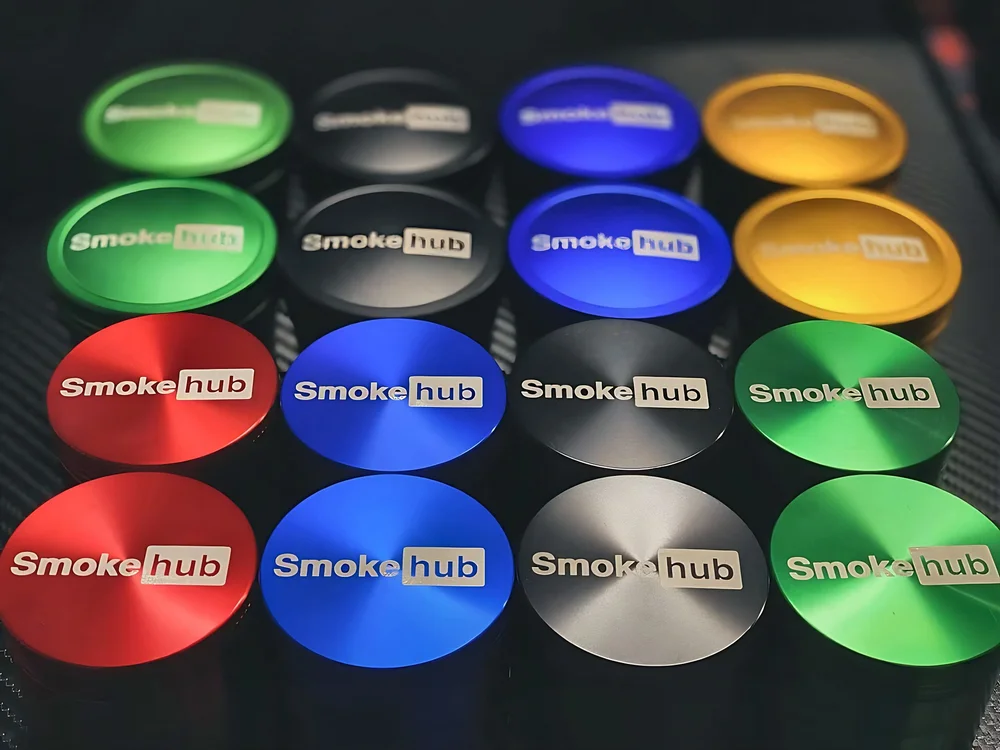 Smoke Hub branded grinders